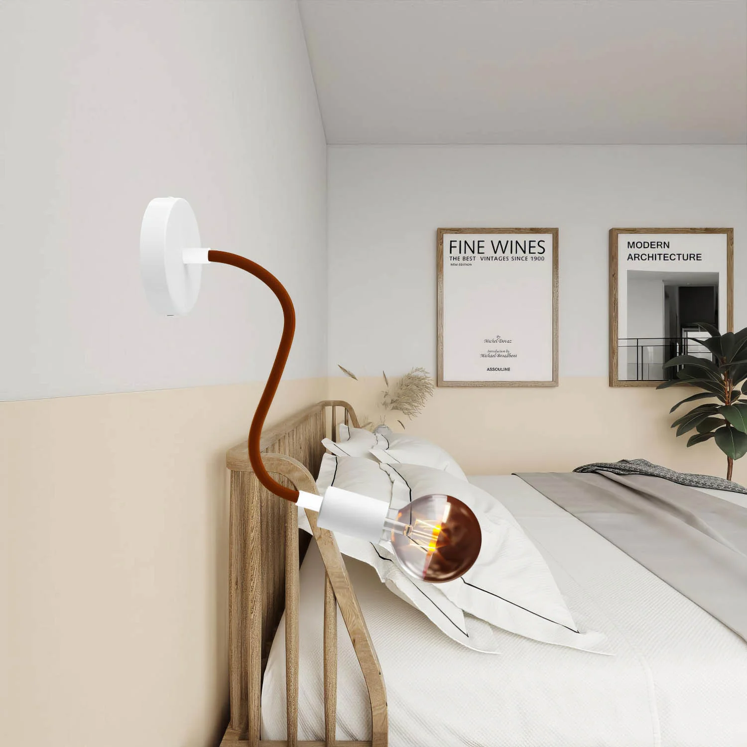 Kit Creative Flex flexibler Verlängerungsschlauch mit Stoffüberzug RM13 Braun und Metallenden - Image 3