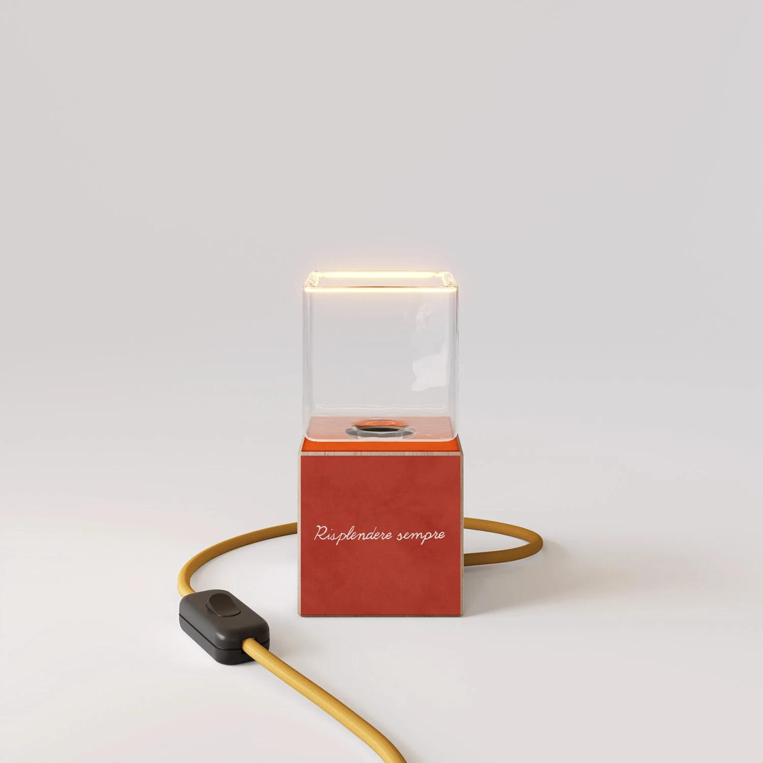 Cubetto-Tischlampe mit US-Stecker, „Die Sonne“ Ghost-Glühbirne – Santomanifesto - Image 5