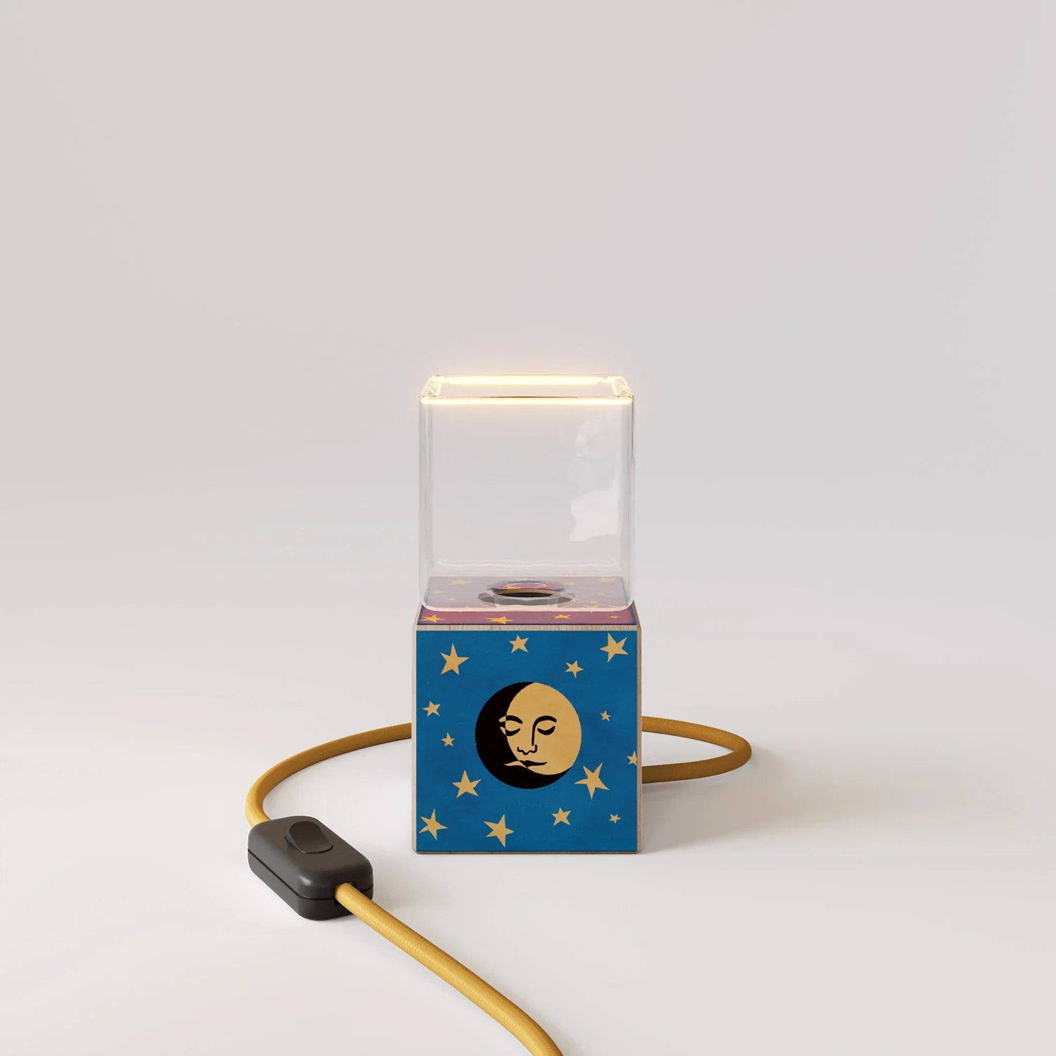 Cubetto-Tischleuchte mit US-Stecker, „La luna“ Ghost-Glühbirne - Santomanifesto - Image 5