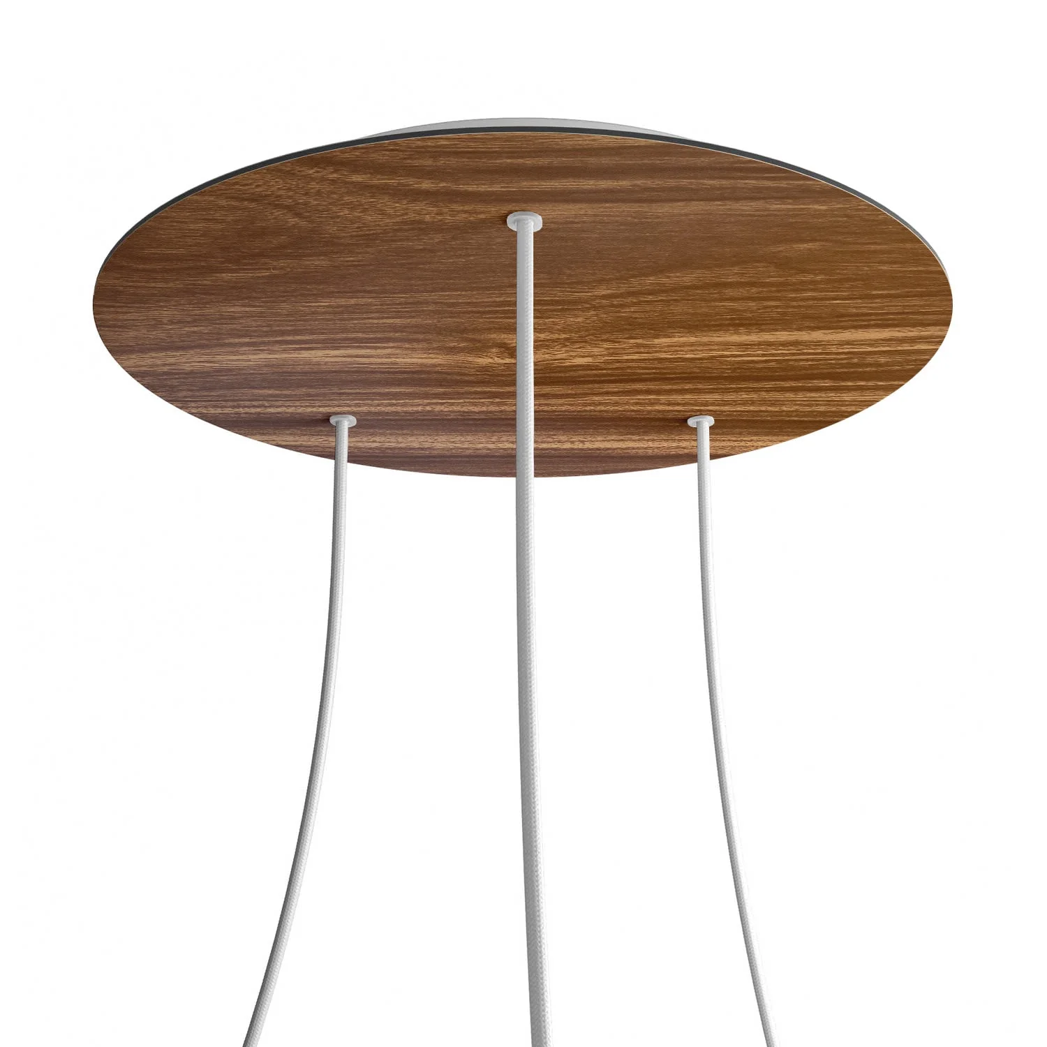 XXL Baldachin Rose-One rund, Durchmesser 400 mm mit 3 Löchern und 4 seitlichen Löchern – Holz