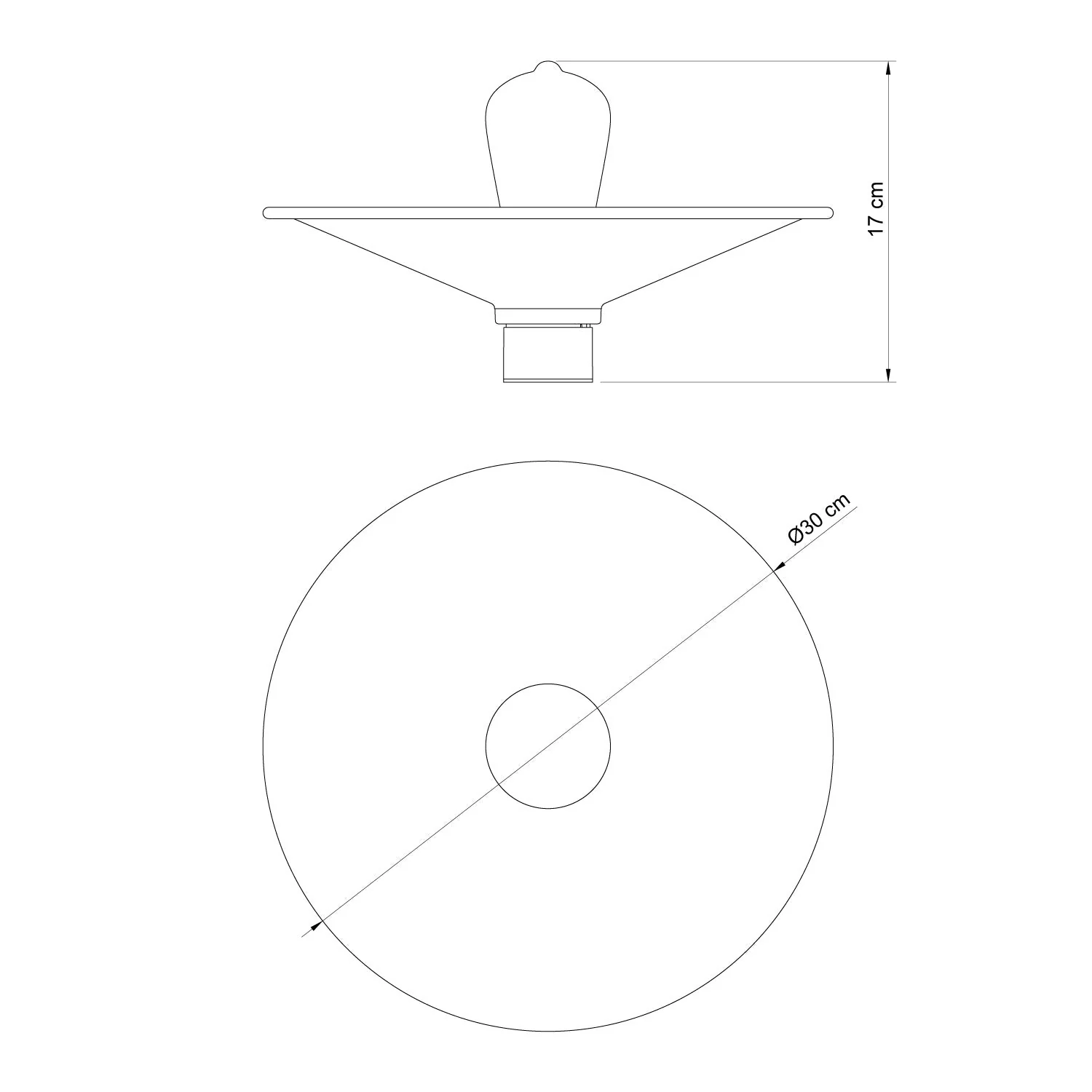 Schwarze Deckenleuchte mit Metallschirm Swing – Wasserdicht IP44 – IO - Image 7
