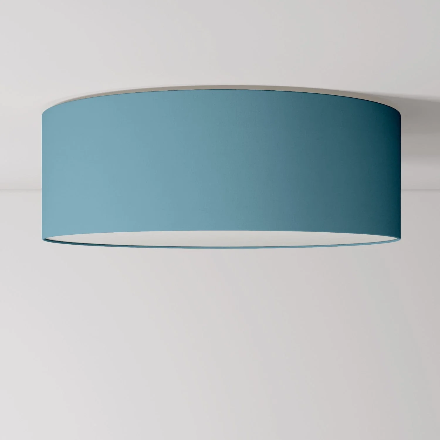 Deckenleuchte aus Stoff Large Teletta Azurblau – Made in Italy