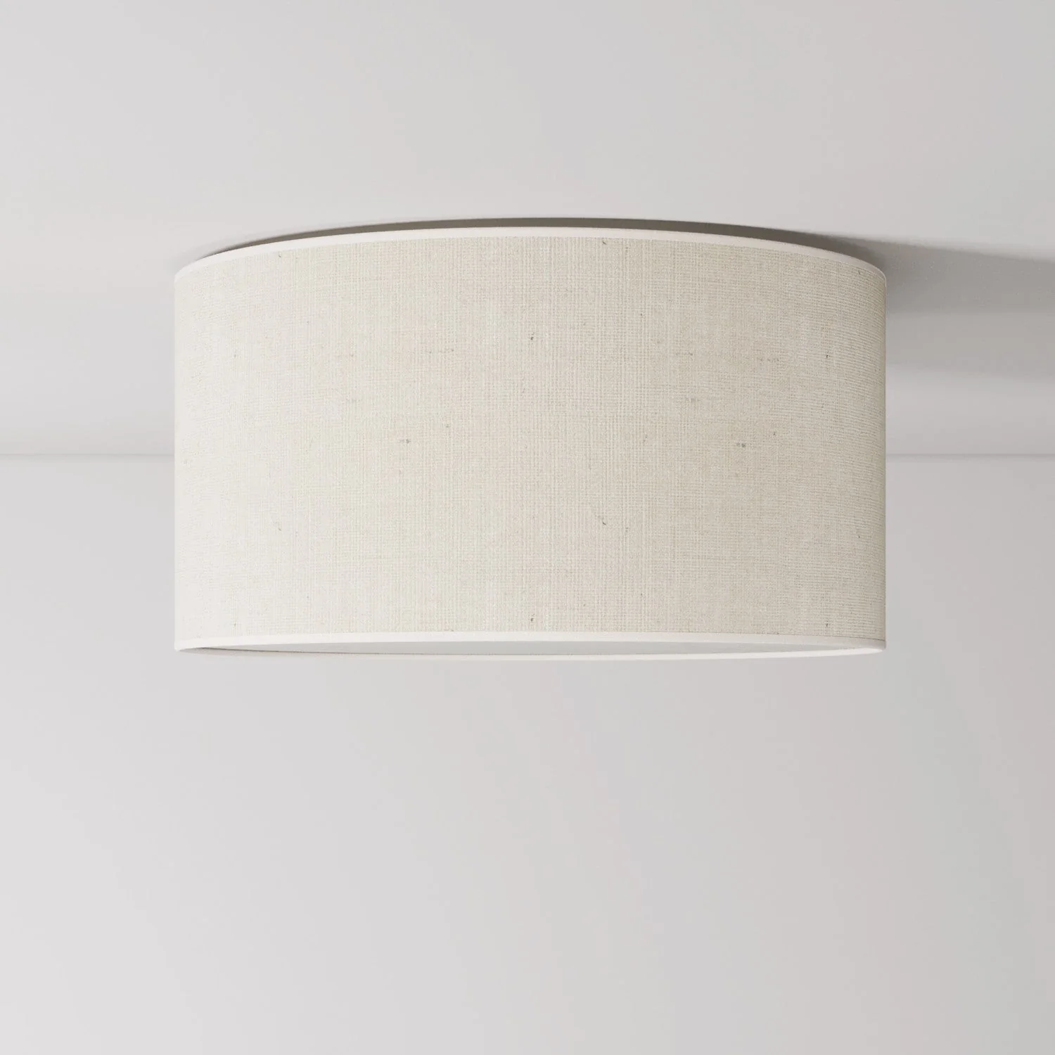 Deckenleuchte aus Stoff Medium Juta hell – Made in Italy