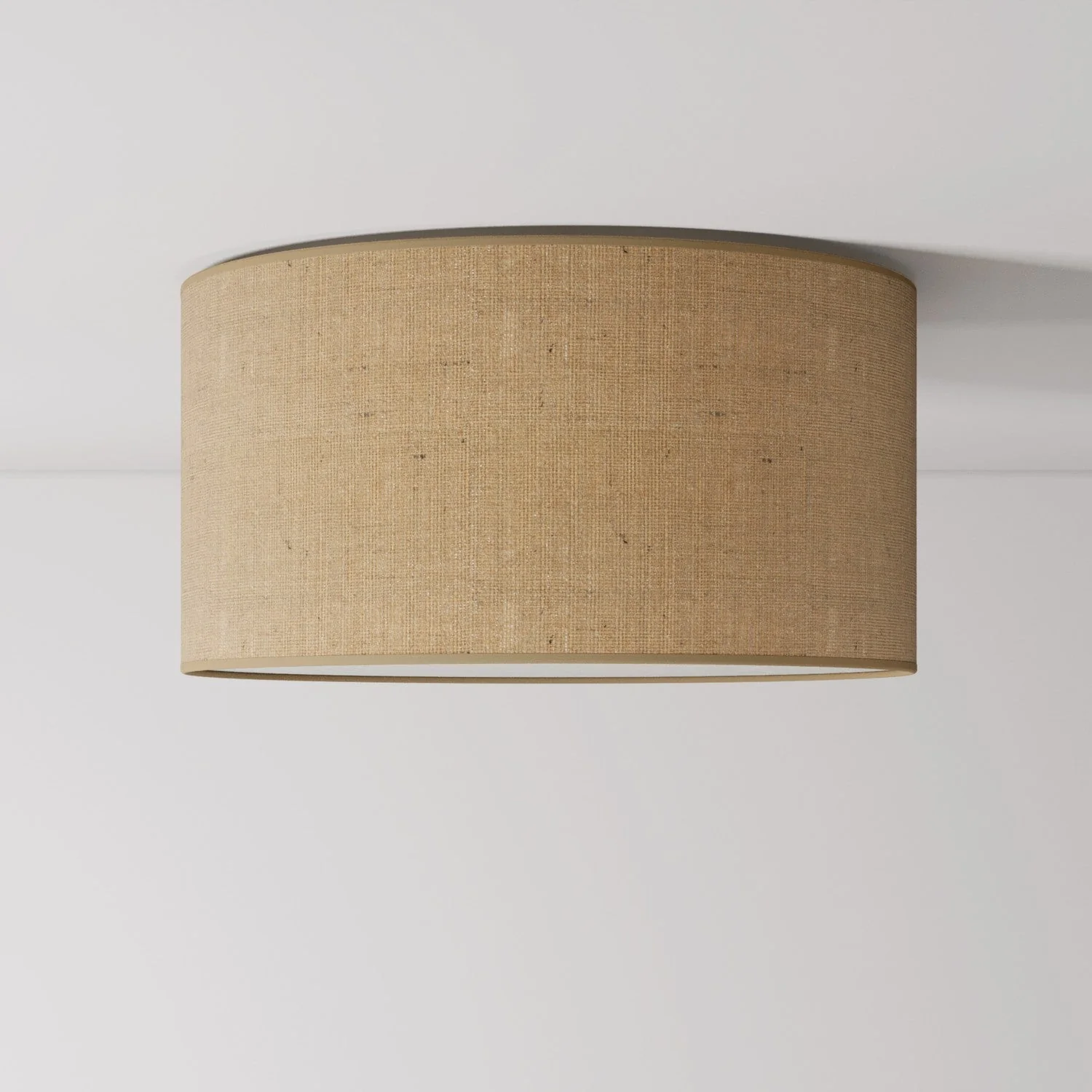 Deckenleuchte Medium aus naturbelassener Jute – Made in Italy