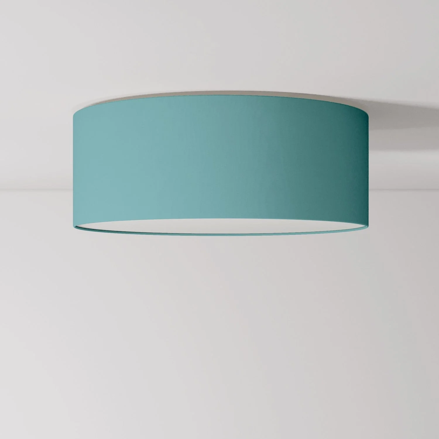 Deckenleuchte aus Stoff Medium Slim - Made in Italy - Teletta Dubios-Grün