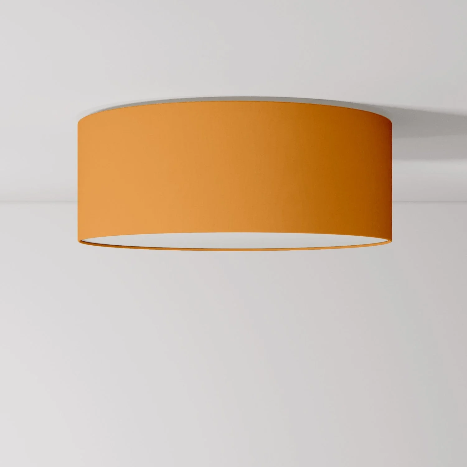 Deckenleuchte aus Stoff Medium Slim – Made in Italy – Teletta Mandarino