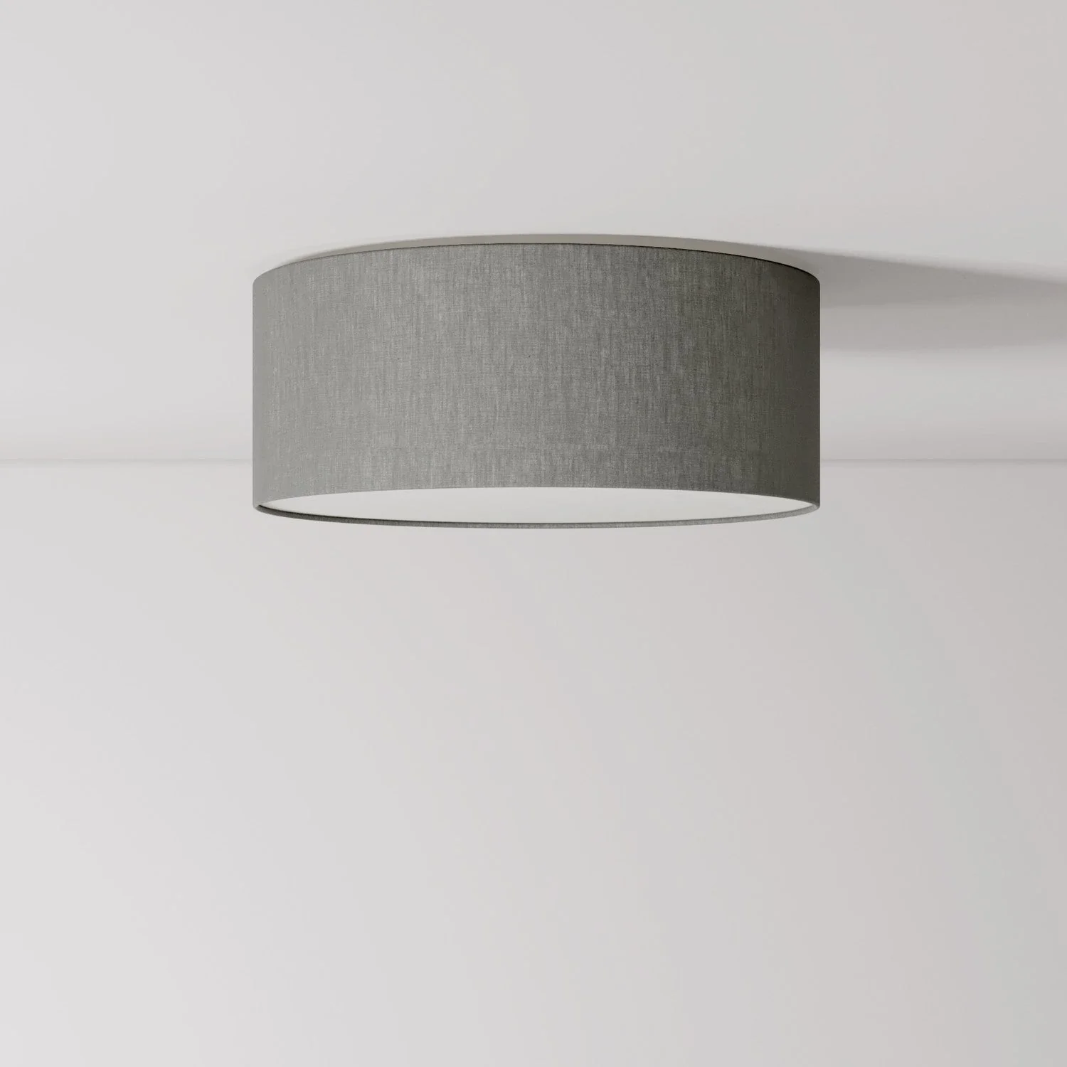 Deckenleuchte aus Stoff Small Camelot Grau – Made in Italy