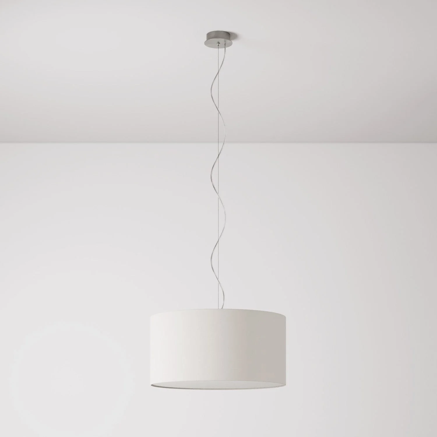 Pendelleuchte mit mittlerem Zylinder-Lampenschirm Arenal Sand – Made in Italy - Image 7