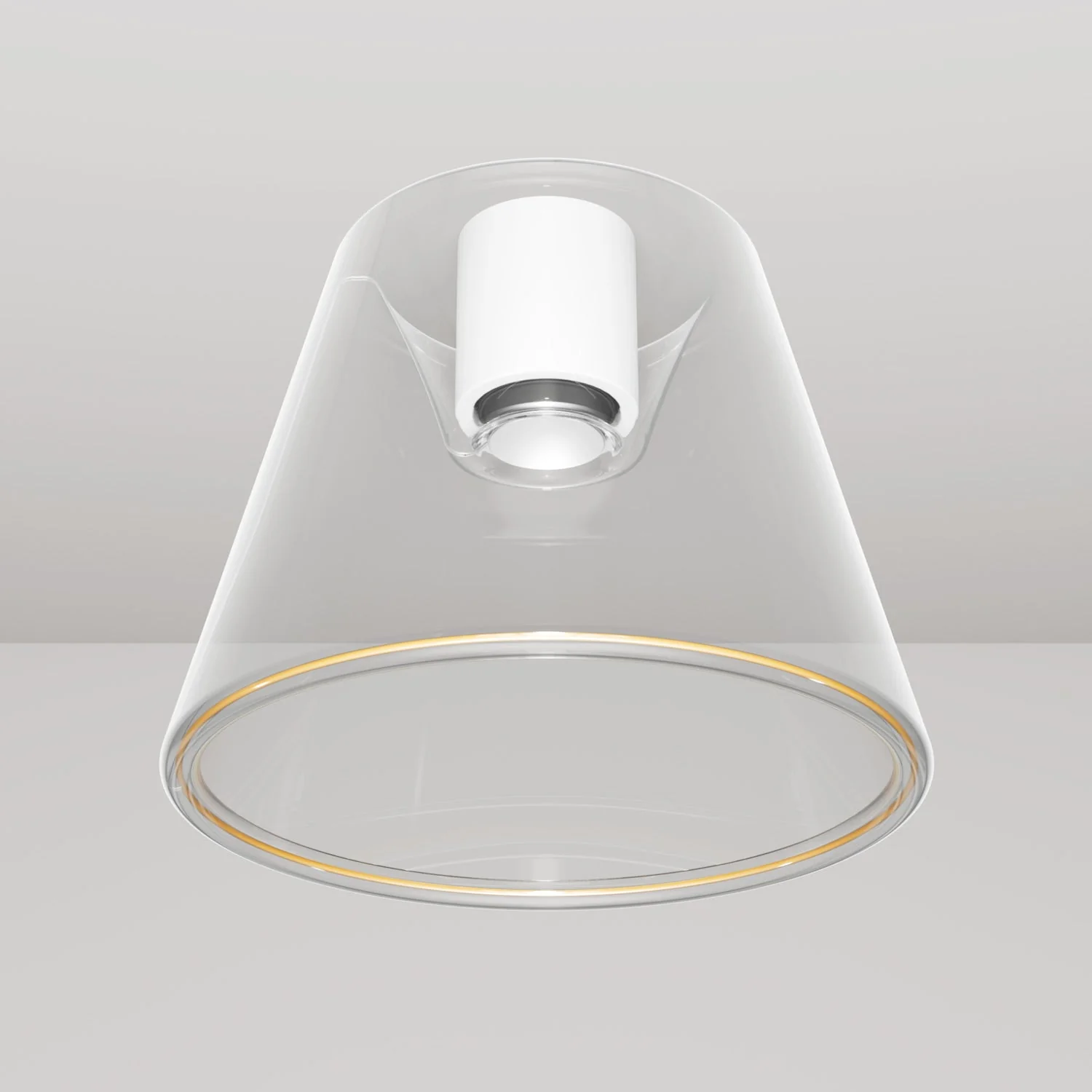 Design-Deckenleuchte mit Ghost-Glühbirne in Kegelform – Weiß - Image 4