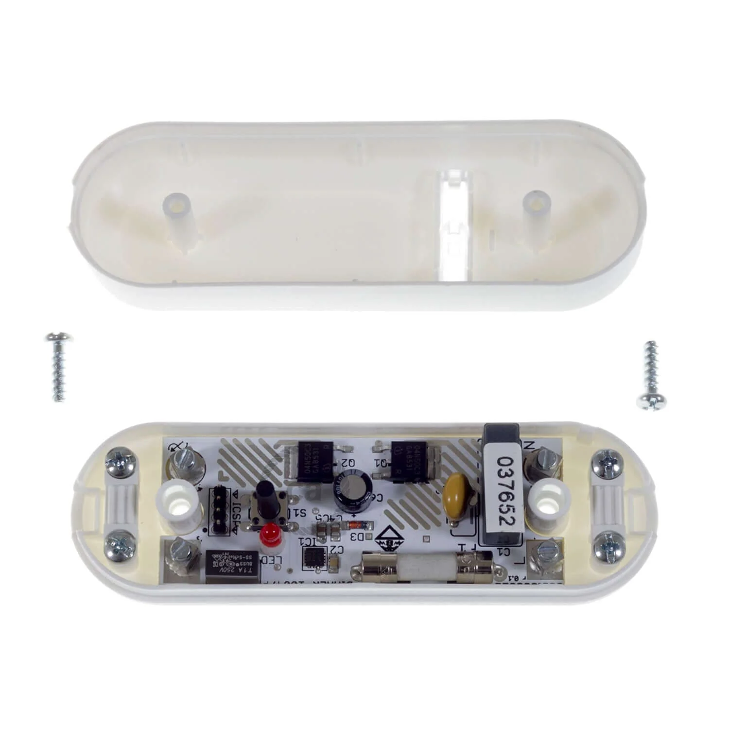 Dimmer für LED und traditionelle Glühbirnen, In-Line-Taster – Weiß - Image 2