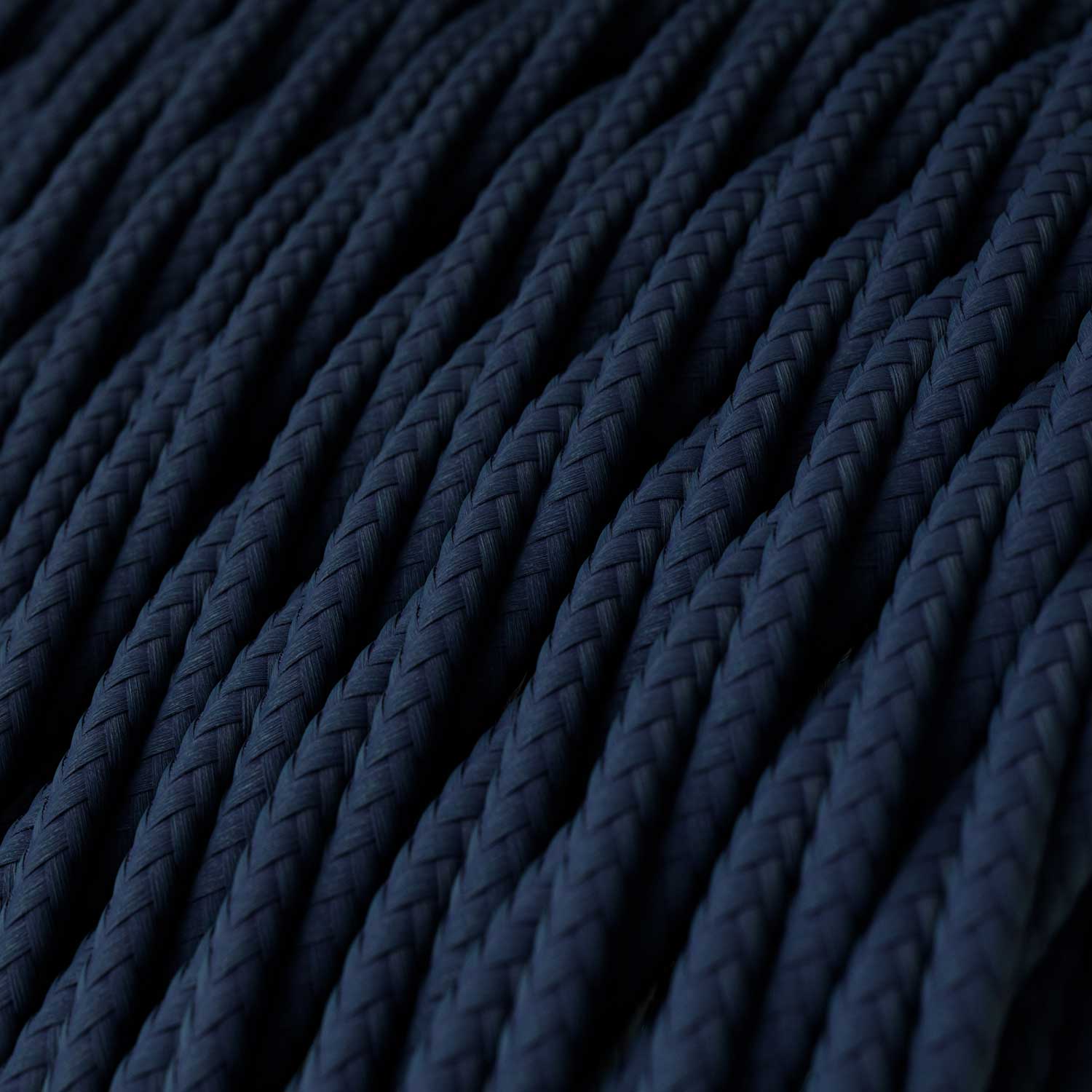 Dunkelblaues, mit Rayon ummanteltes, gedrehtes Elektrokabel - TM20 - Image 2