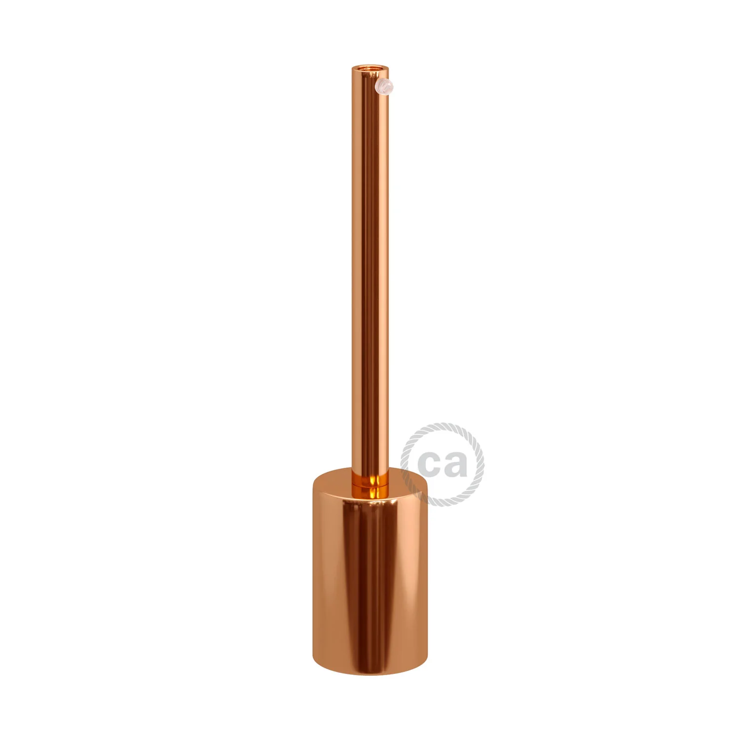 Zylindrisches Lampenfassungskit E27 aus Metall mit 15 cm Zugentlastung – Kupfer - Image 3