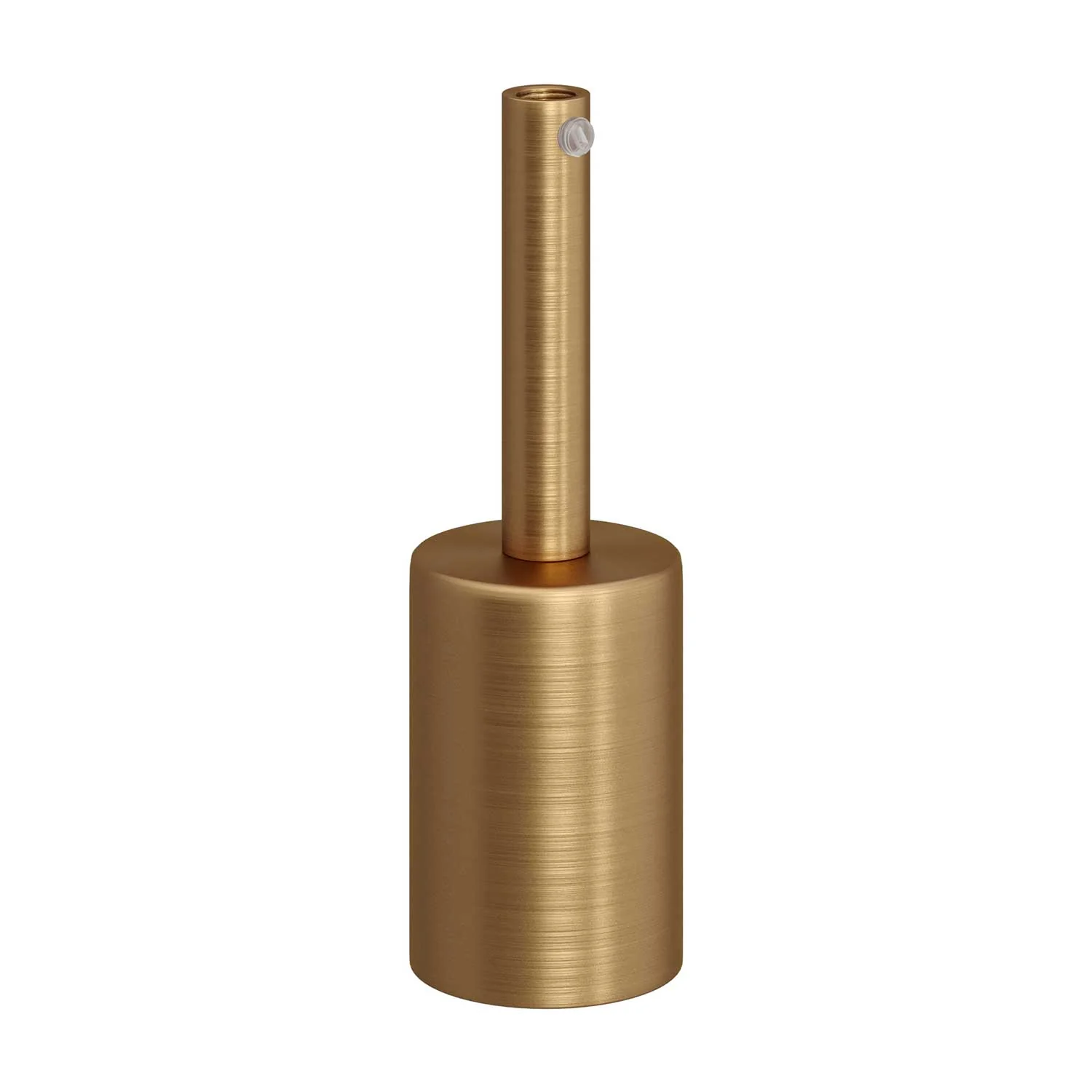 Kit Zylinder-Lampenfassung E27 aus Metall mit 7 cm Zugentlastung – Satiniertes Bronze - Image 3