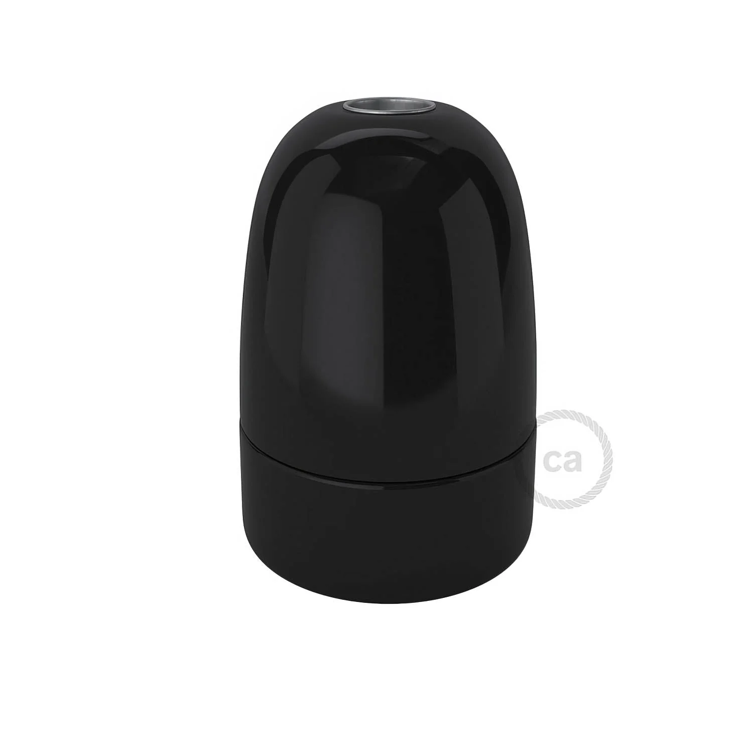 E40 Lampenfassungen-Kit aus Porzellan – Schwarz - Image 3