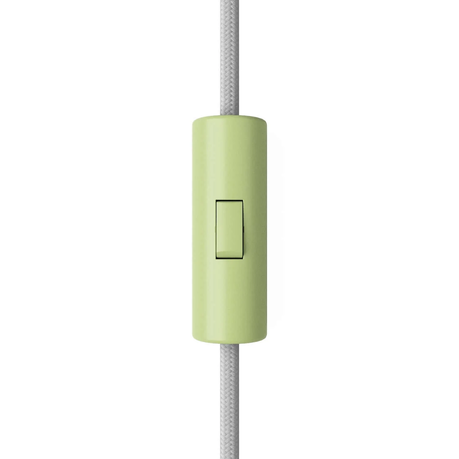 Zylindrischer Wippschalter mit Erdungsklemme – Wiesengrün