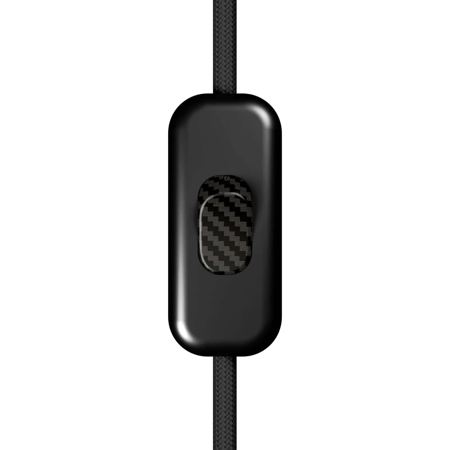Einpoliger Creative Switch-Schalter Schwarz und Taster in Carbonfaser-Optik