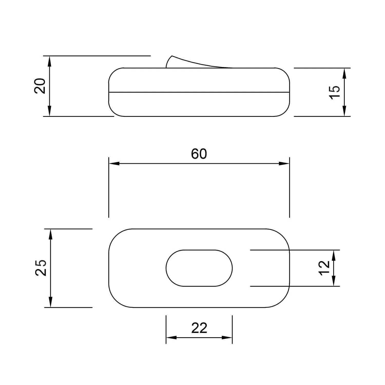 Einpoliger Creative Switch-Schalter Schwarz und Taster in Carbonfaser-Optik - Image 3