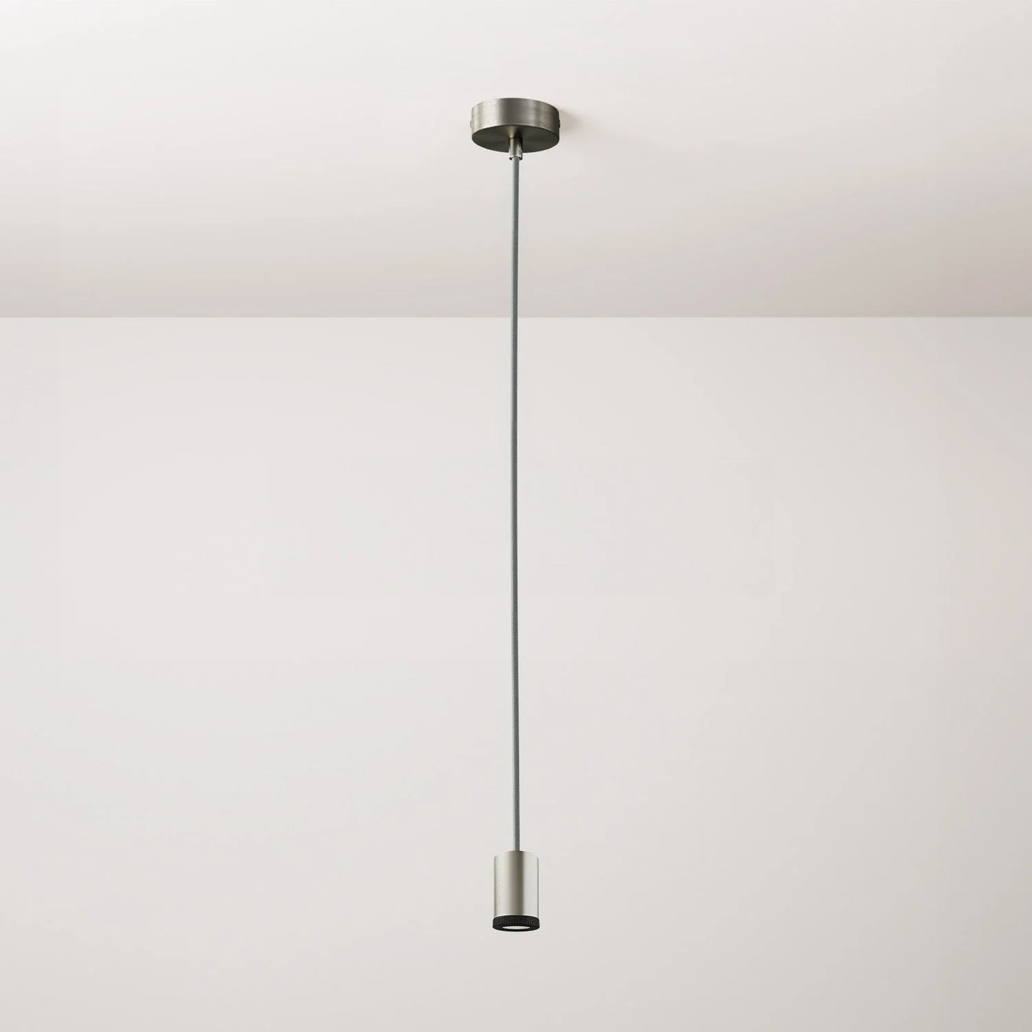 Pendelleuchte Mini Spotlight GU1d0 mit einzelnem Spots - Satin Titan