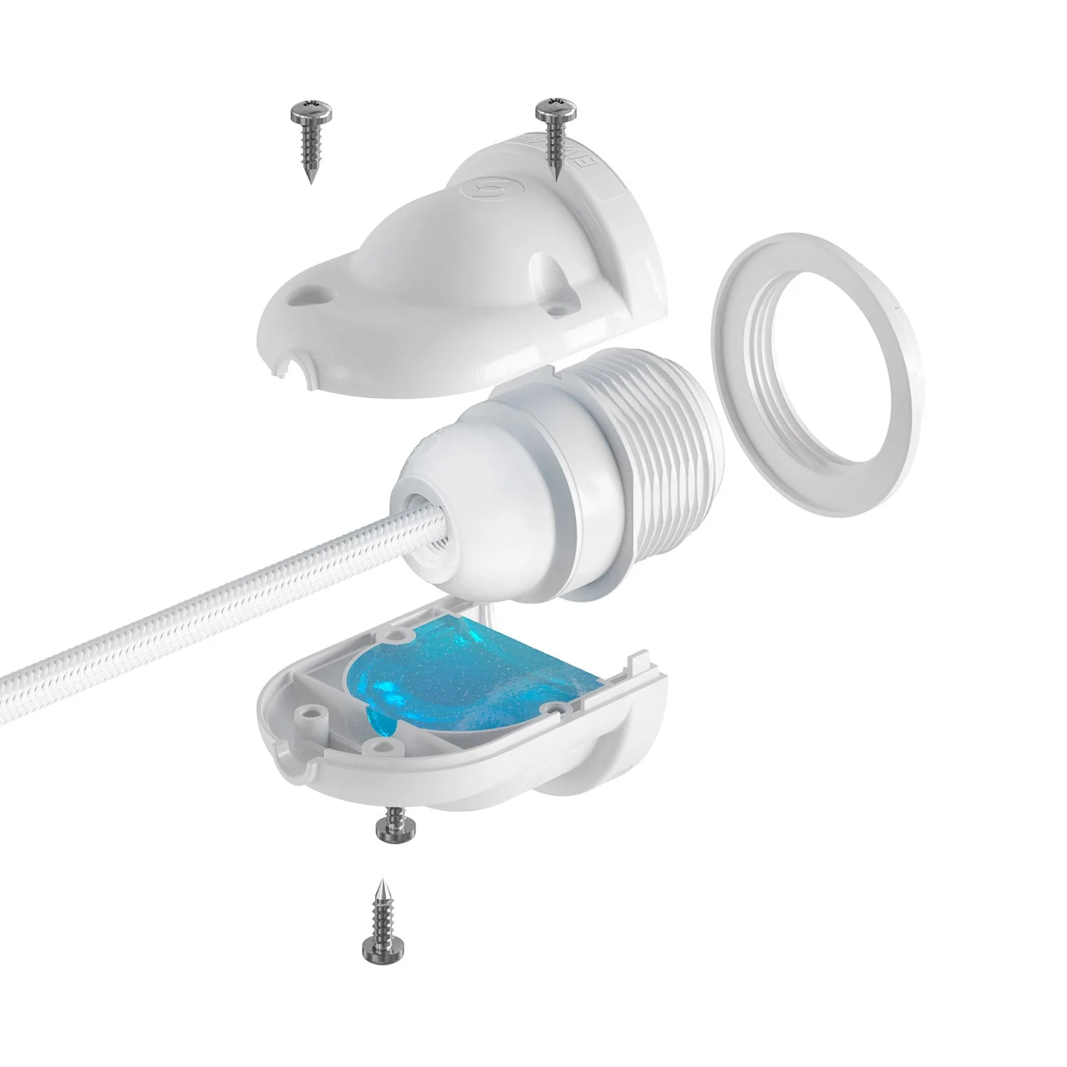 Eiva-1 – Außenfassung E27 IP65-Schutz für Modulairsystem – Weiß - Image 7