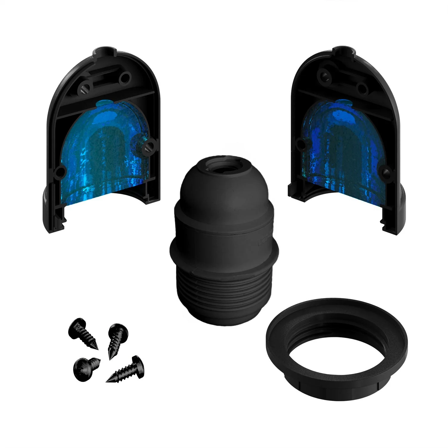 Eiva-1 - Außenfassung E27 Schutzart IP65 für Modulair-System - Schwarz - Image 6