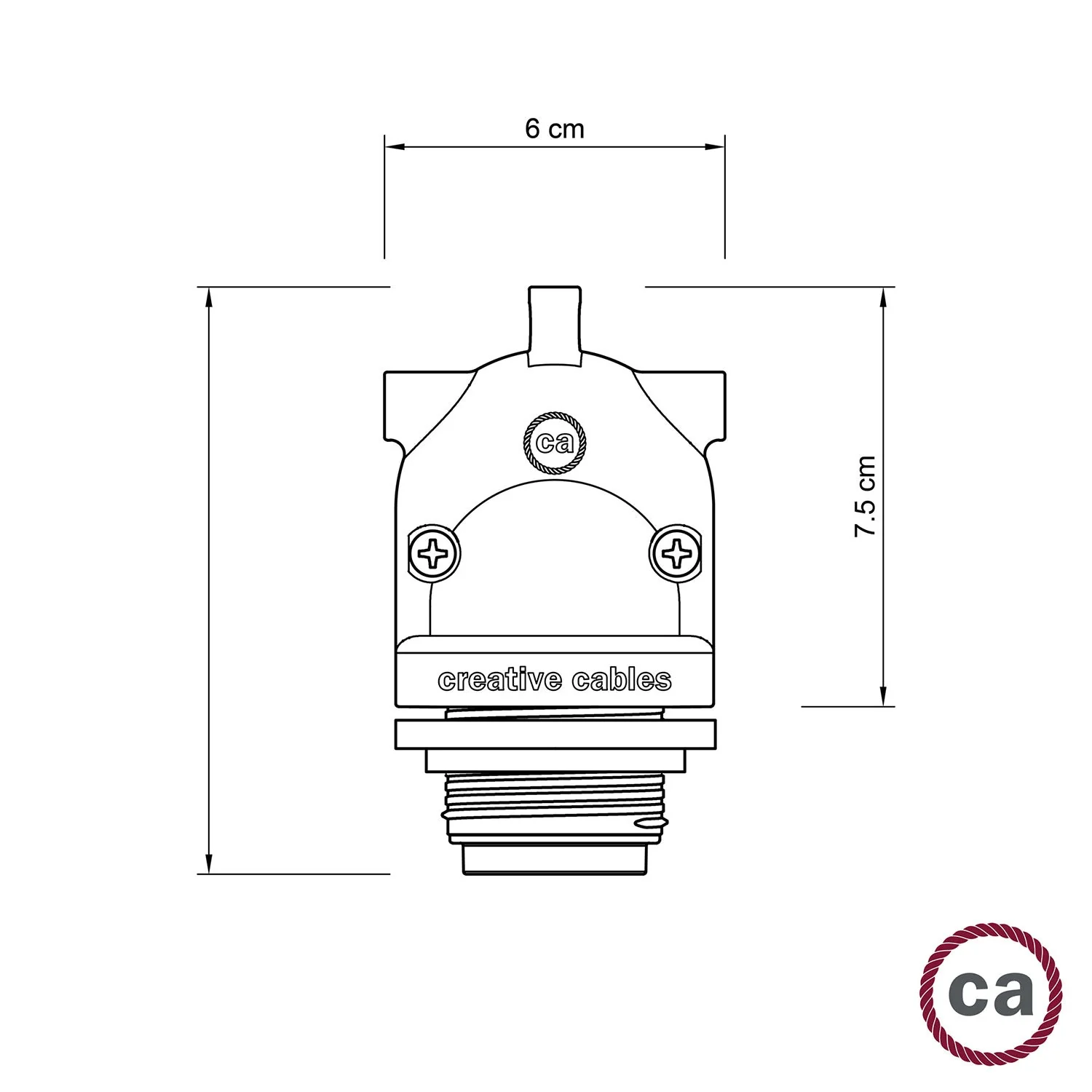 Eiva-2 – Außenfassung mit Doppelausgang IP65, E27-Fassung für Modulair-System – Schwarz - Image 8