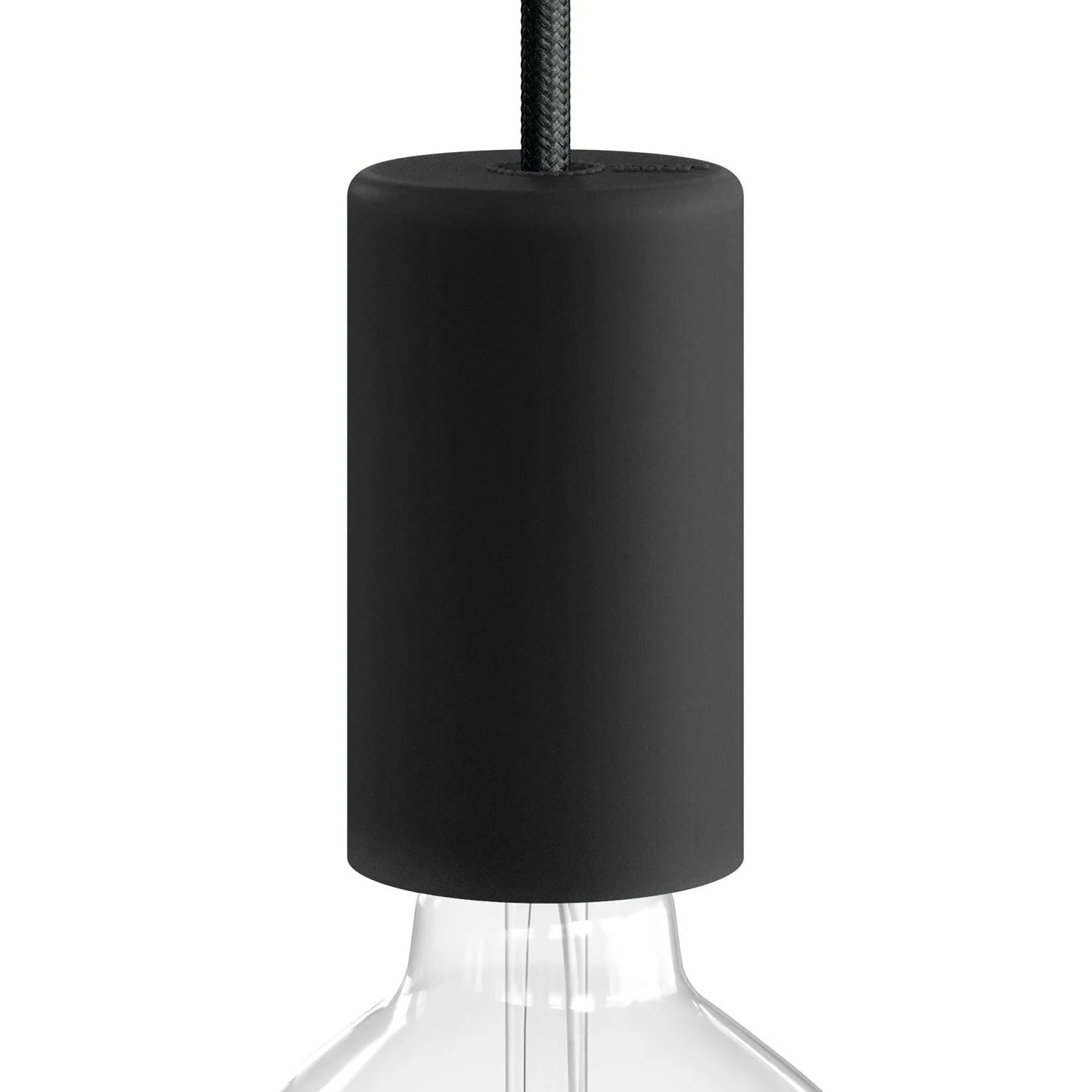 EIVA ELEGANT, E26 Silikonfassung-Kit – für Feuchträume geeignet – Schwarz