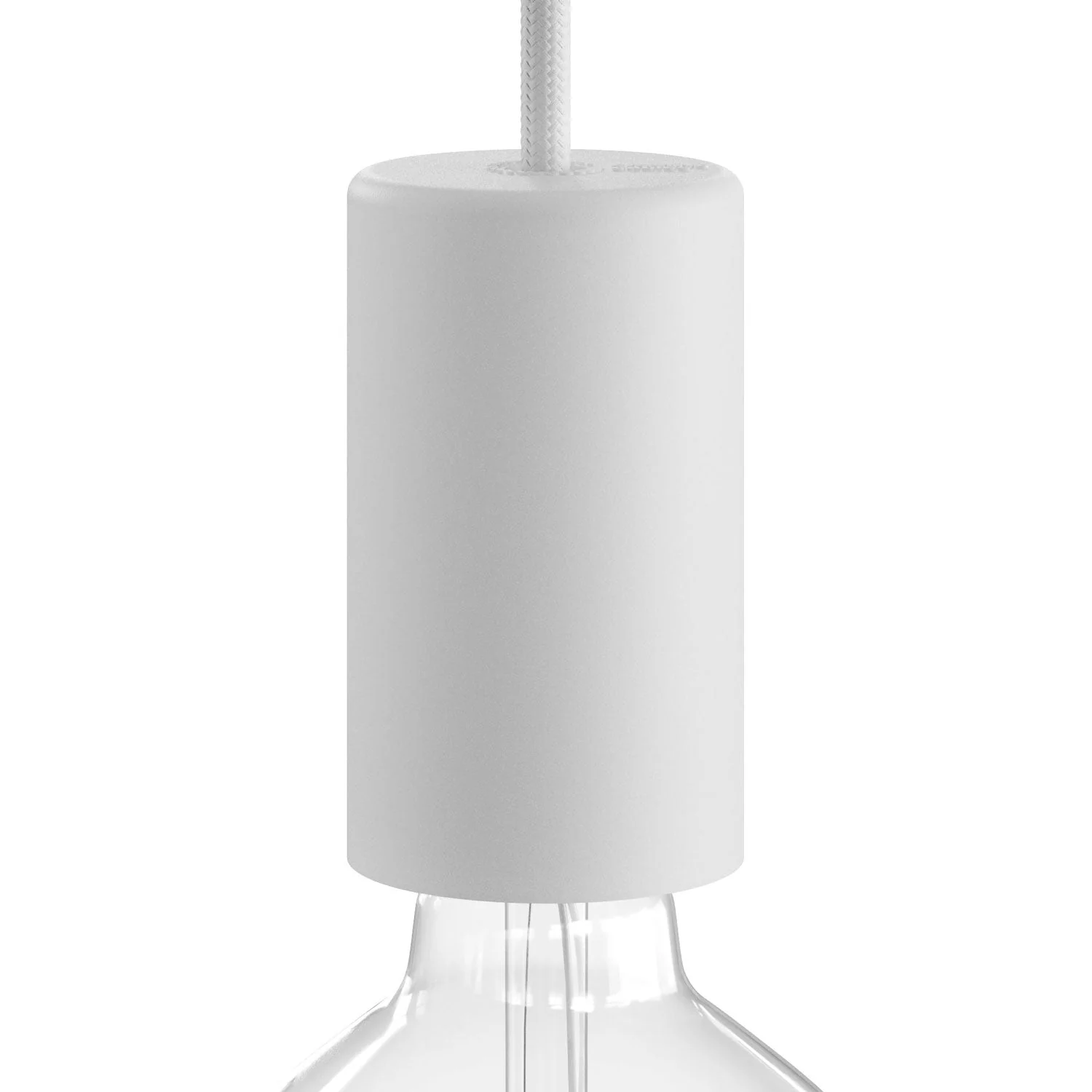 EIVA ELEGANT, Lampenfassung-Kit für Außenbereich E27 IP65 aus Silikon für Modulair-System - Weiß