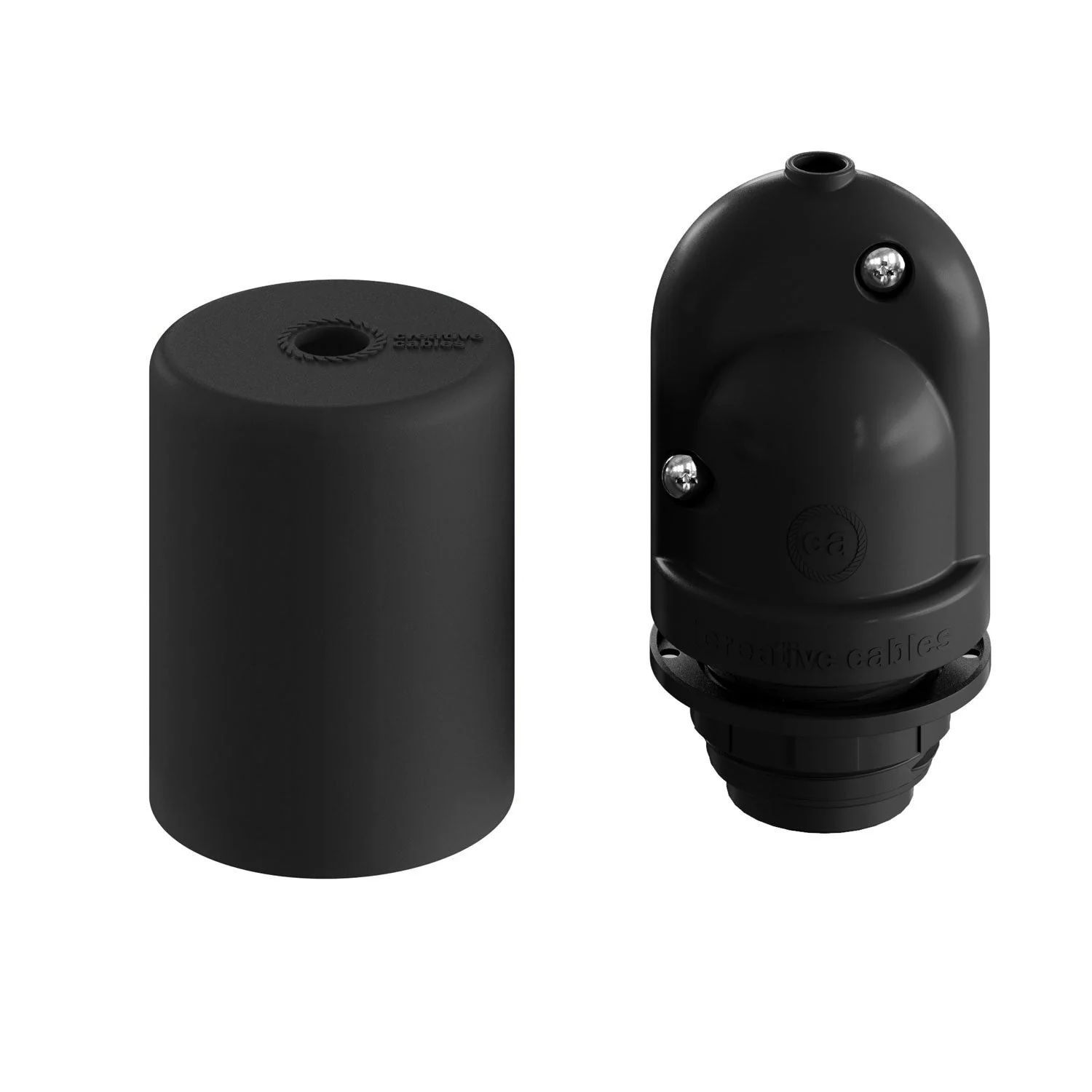 EIVA ELEGANT Lampenfassungs-Kit IP65 Outdoor aus Silikon für Lampenschirme E27 – Modulair-System – Schwarz - Image 6