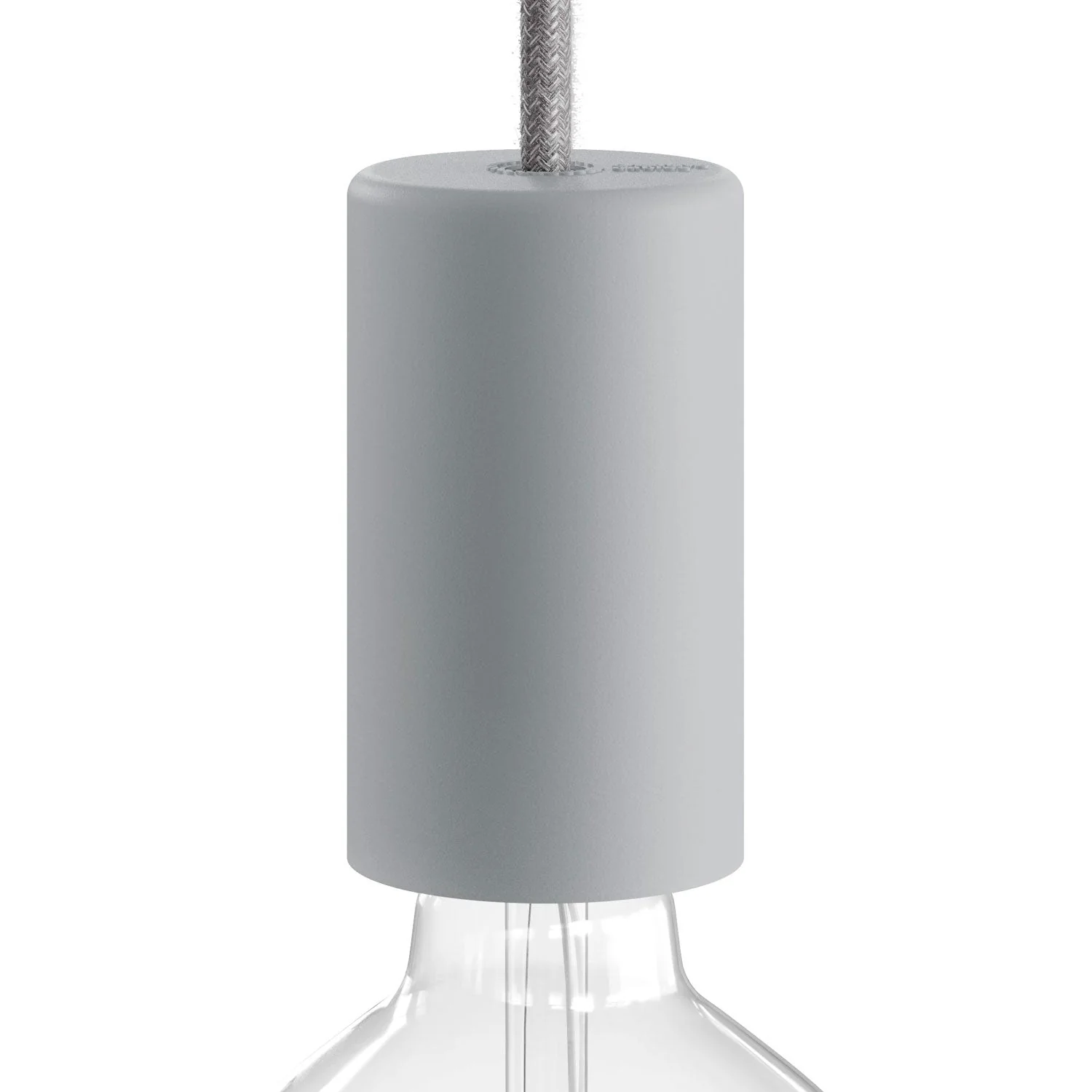 EIVA ELEGANT, Lampenfassungs-Kit für den Außenbereich E27 IP65 aus Silikon für das Modulairsystem - Eisgrau