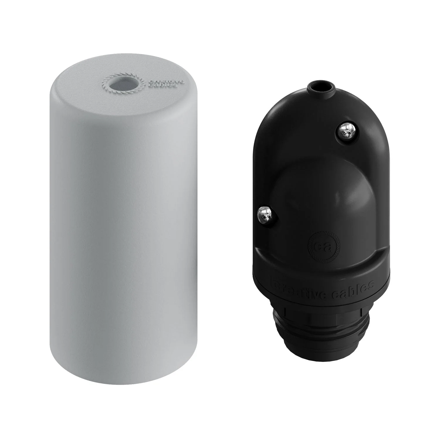 EIVA ELEGANT, Lampenfassungs-Kit für den Außenbereich E27 IP65 aus Silikon für das Modulairsystem - Eisgrau - Image 6