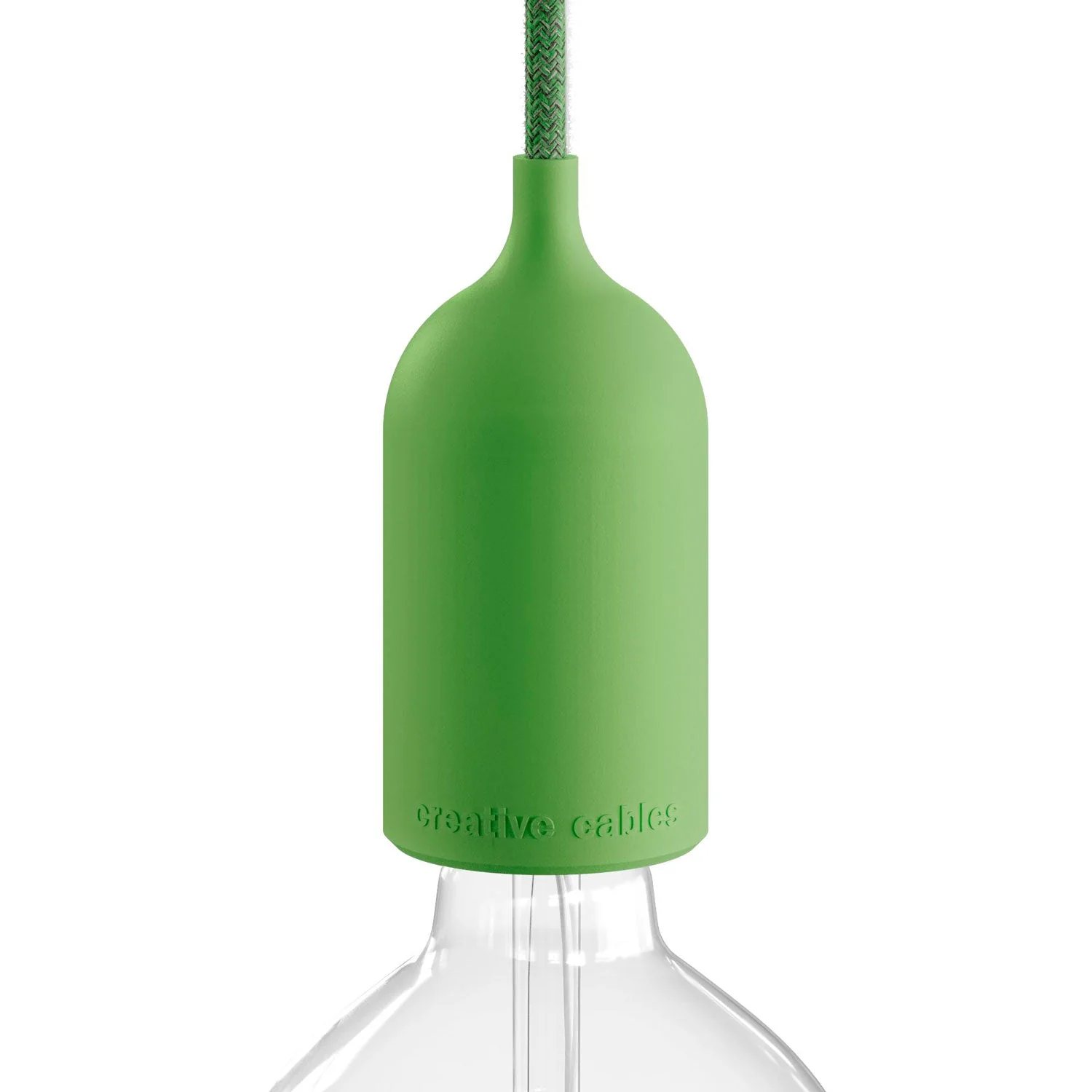 EIVA PASTEL, E26-Silikon-Fassung-Set – für Feuchträume geeignet – Soft Green