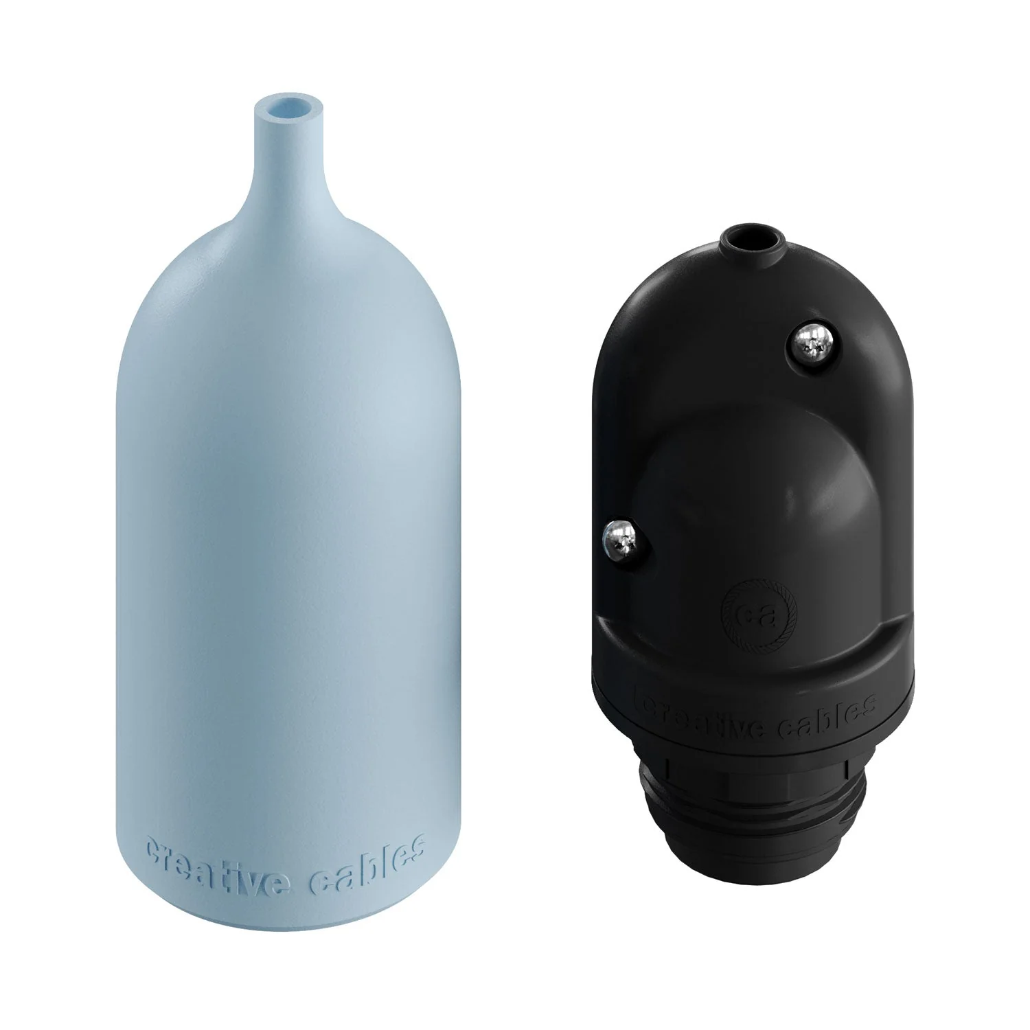 EIVA PASTEL IP65 Lampenfassungs-Kit für den Außenbereich aus Silikon E27 - Modul-System - Zuckerpapier-Blau - Image 6