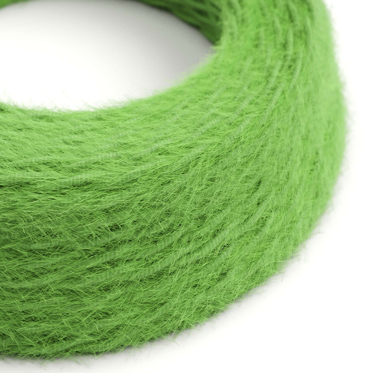 Stoffummanteltes Kabel in Wiesen-Grün Marlene – Das Original Creative Cables, für originelle Leuchten – TP06