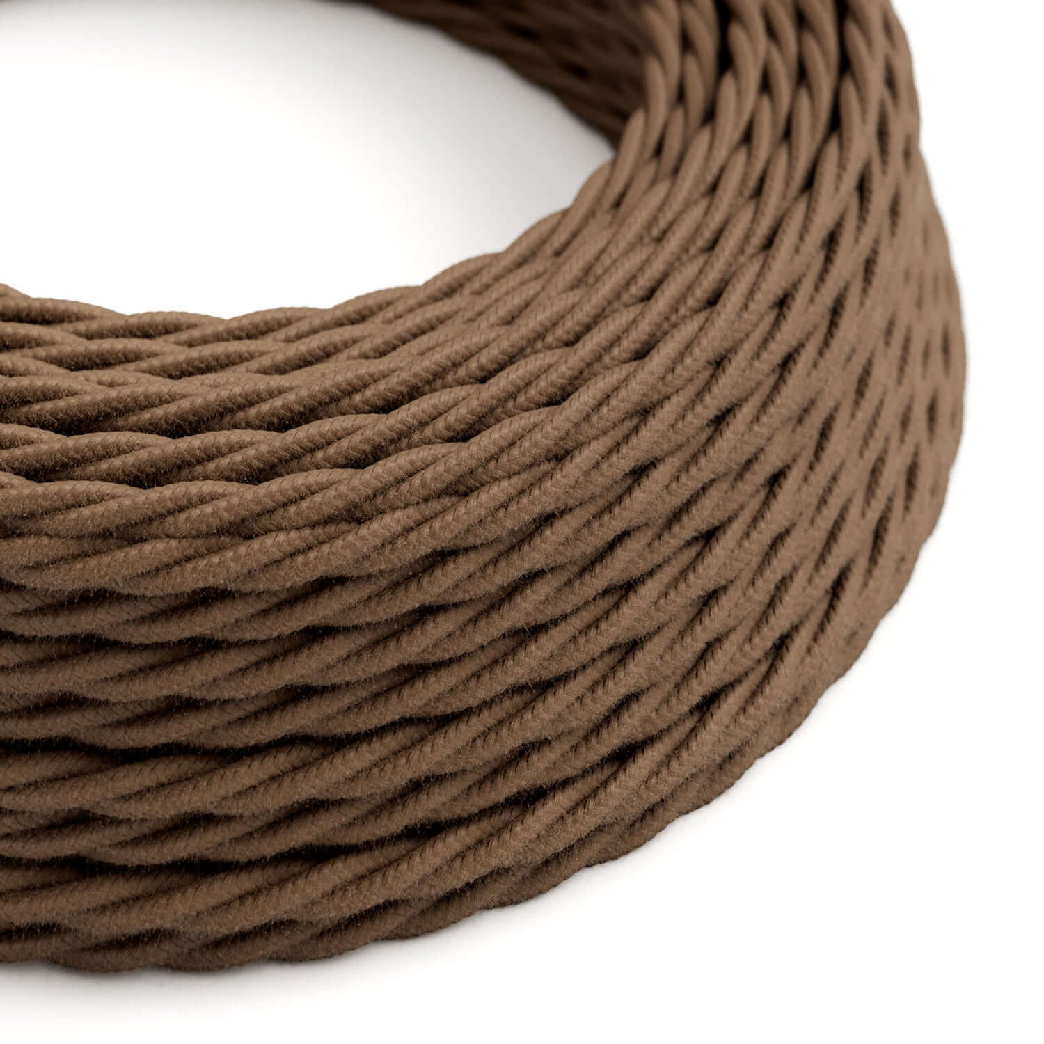 Geflochtenes Stromkabel in Espresso-Braun – Das Original Creative Cables, um Ihre Kronleuchter zu veredeln – TC13