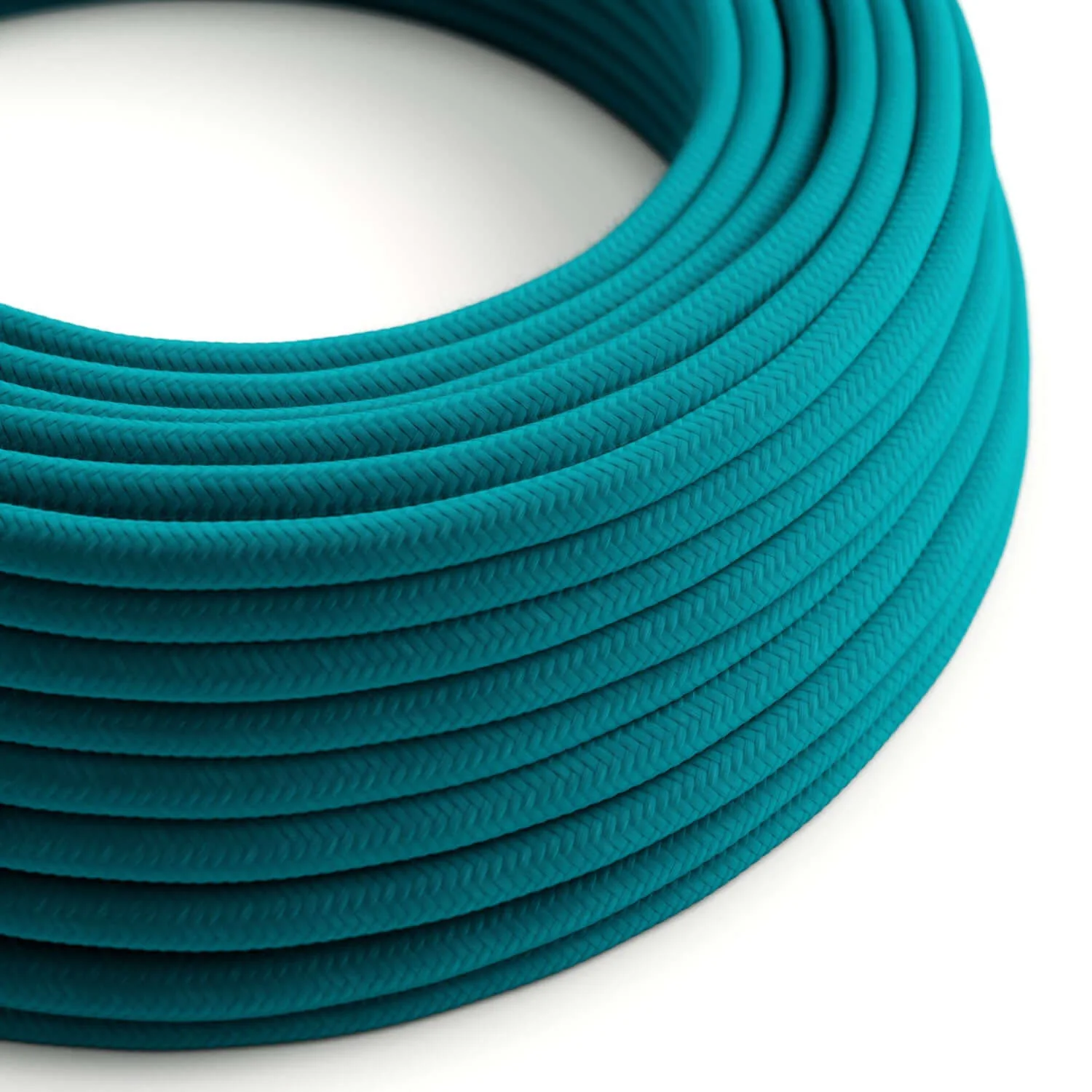 Baumwoll-Elektrokabel Cerulean – Das Original von Creative Cables, zur Veredelung moderner und zeitgenössischer Leuchten – RC21