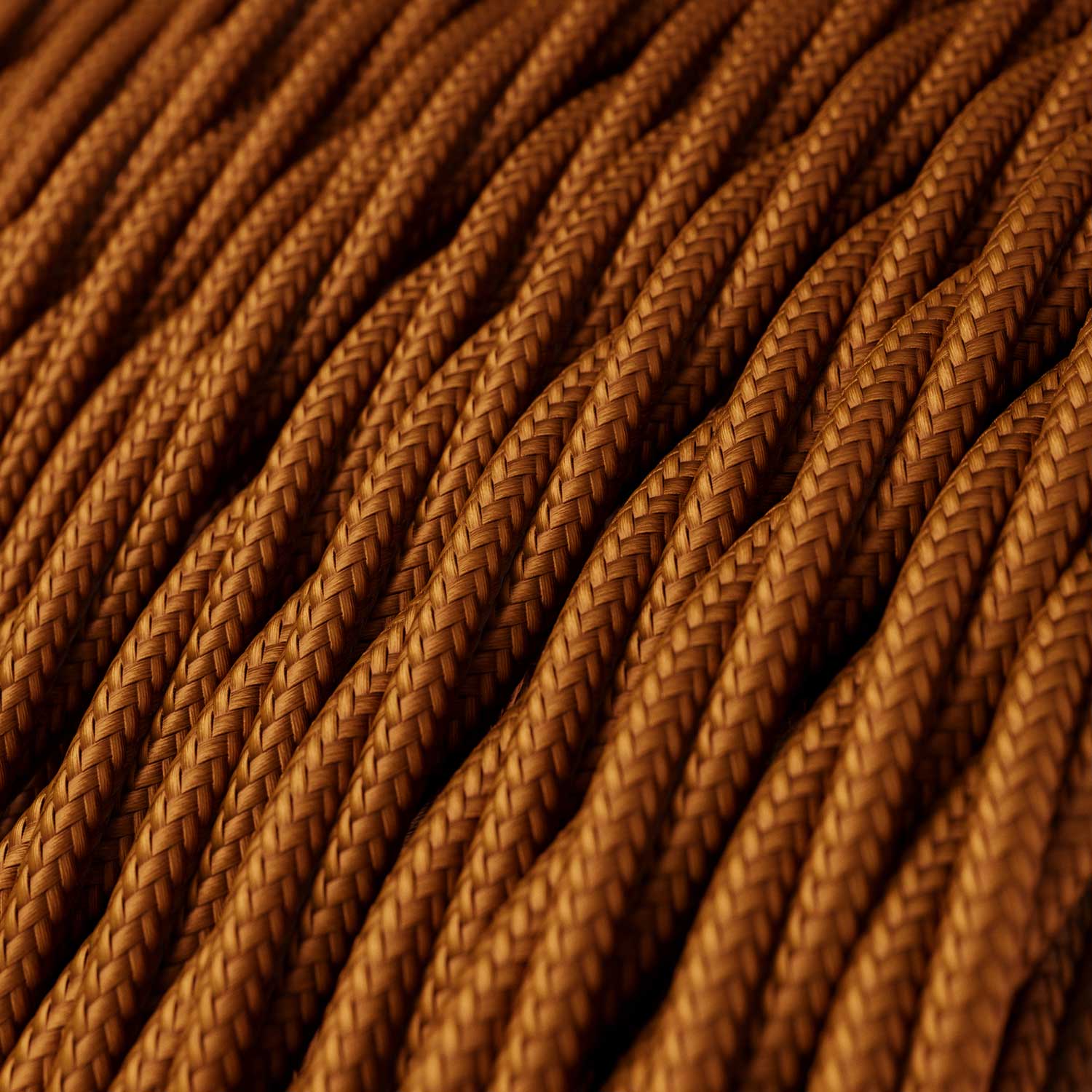 Textilkabel in geflochtener Whiskeyfarbe – Das Original Creative Cables, für individuelle Lampen – TM22 - Image 2