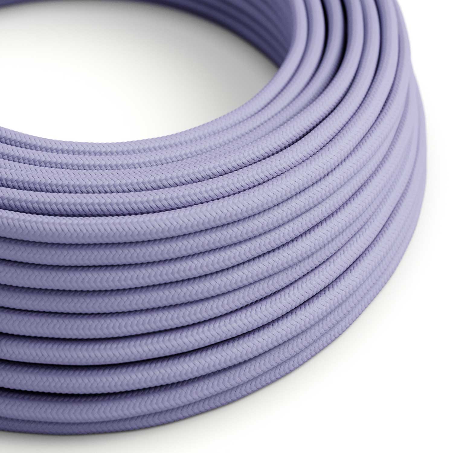 Glänzendes Lavendelfarbenes Kabel – Das Original von Creative Cables, für Designerleuchten – RM07