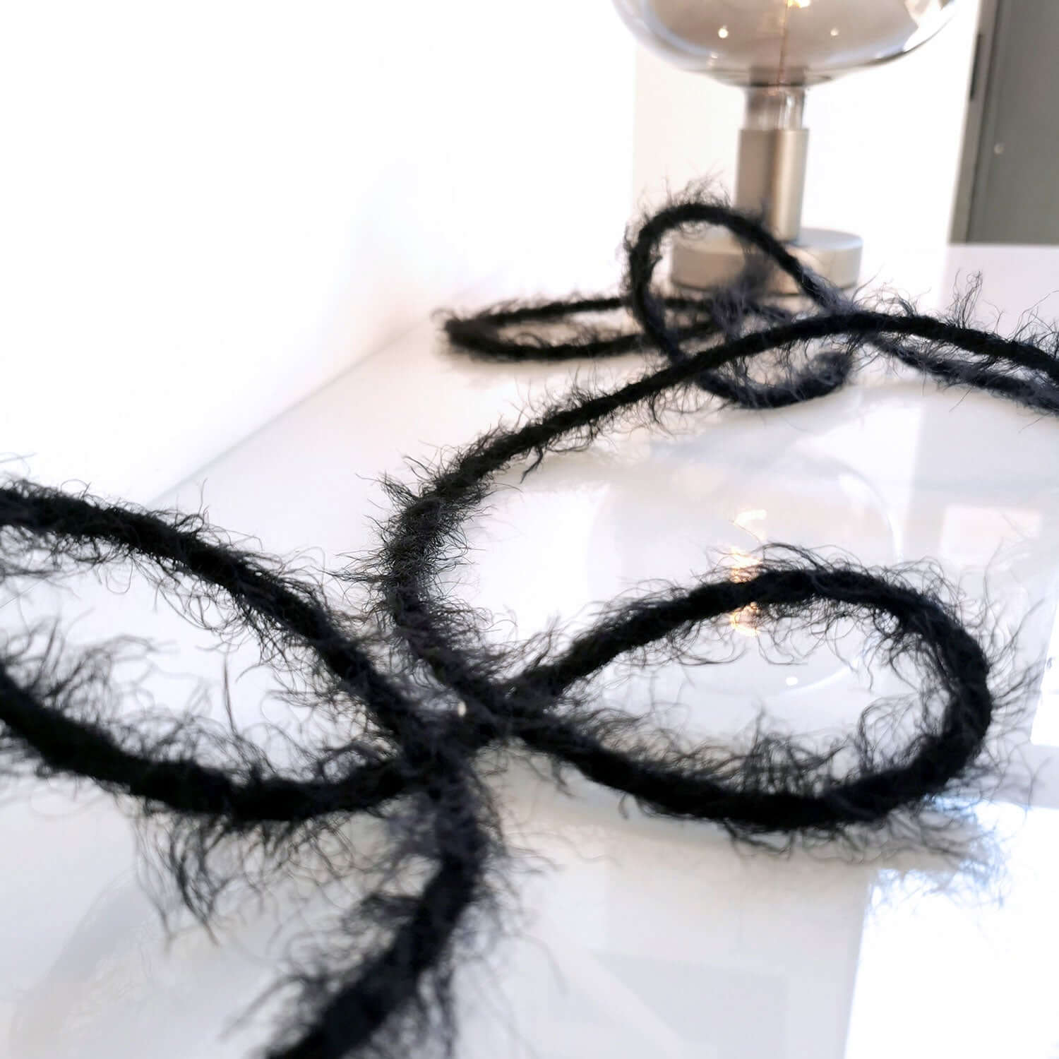Elektrisches Textilkabel in Kohleschwarz Marlene – Das Original Creative Cables, ideal für kreative Kronleuchter – TP04 - Image 7