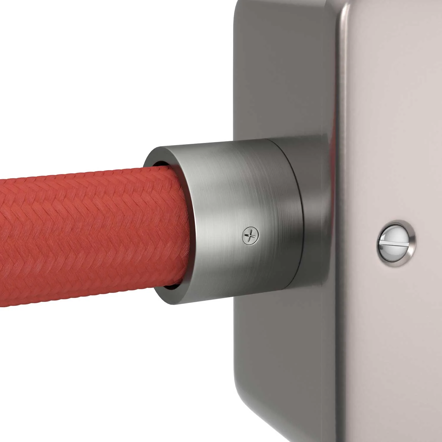 Metallabschluss mit M20-Gewinde für Creative-Tube, mit Rohrverschraubungsschrauben