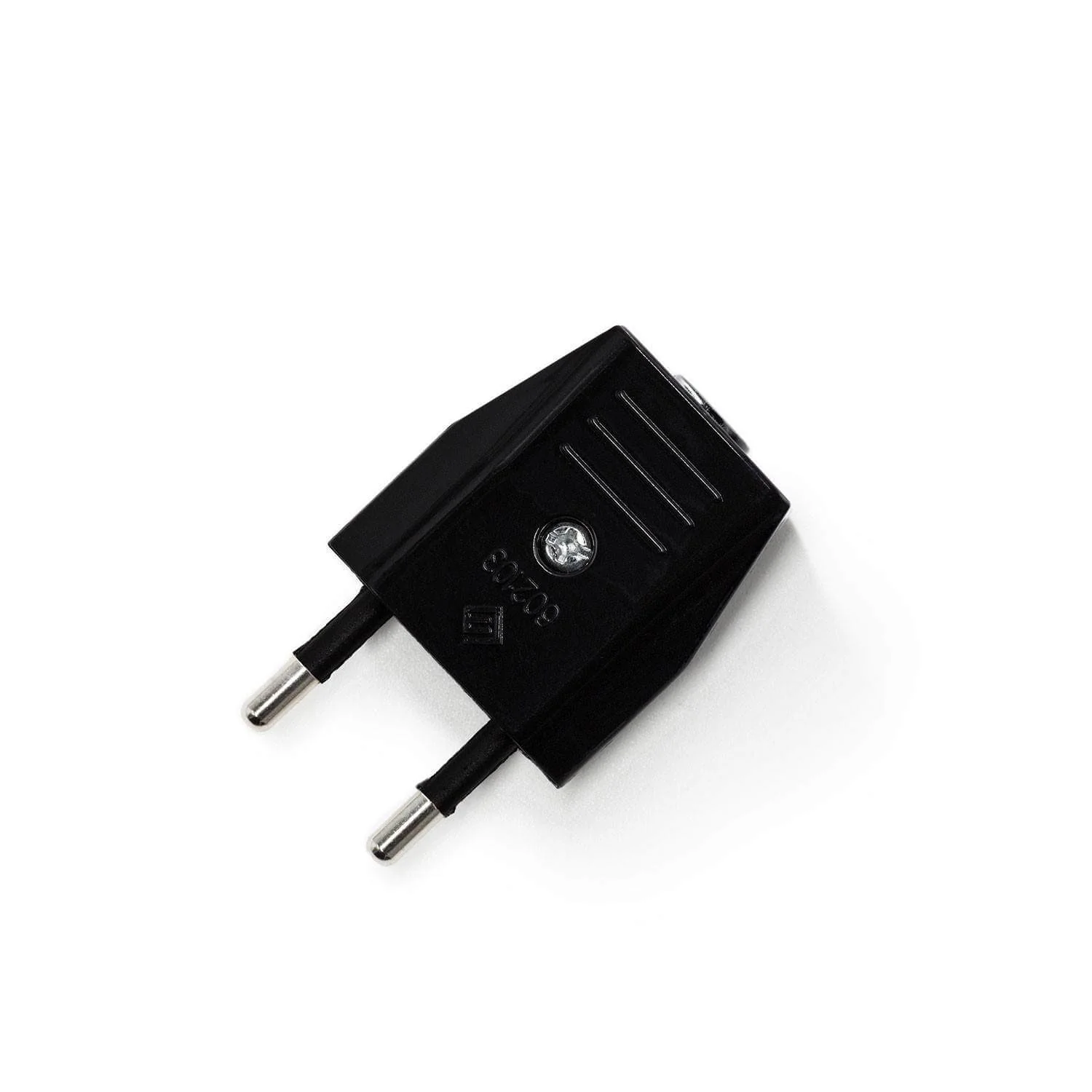 Europäischer Stecker Creative Plug 2-polig 10A – Schwarz