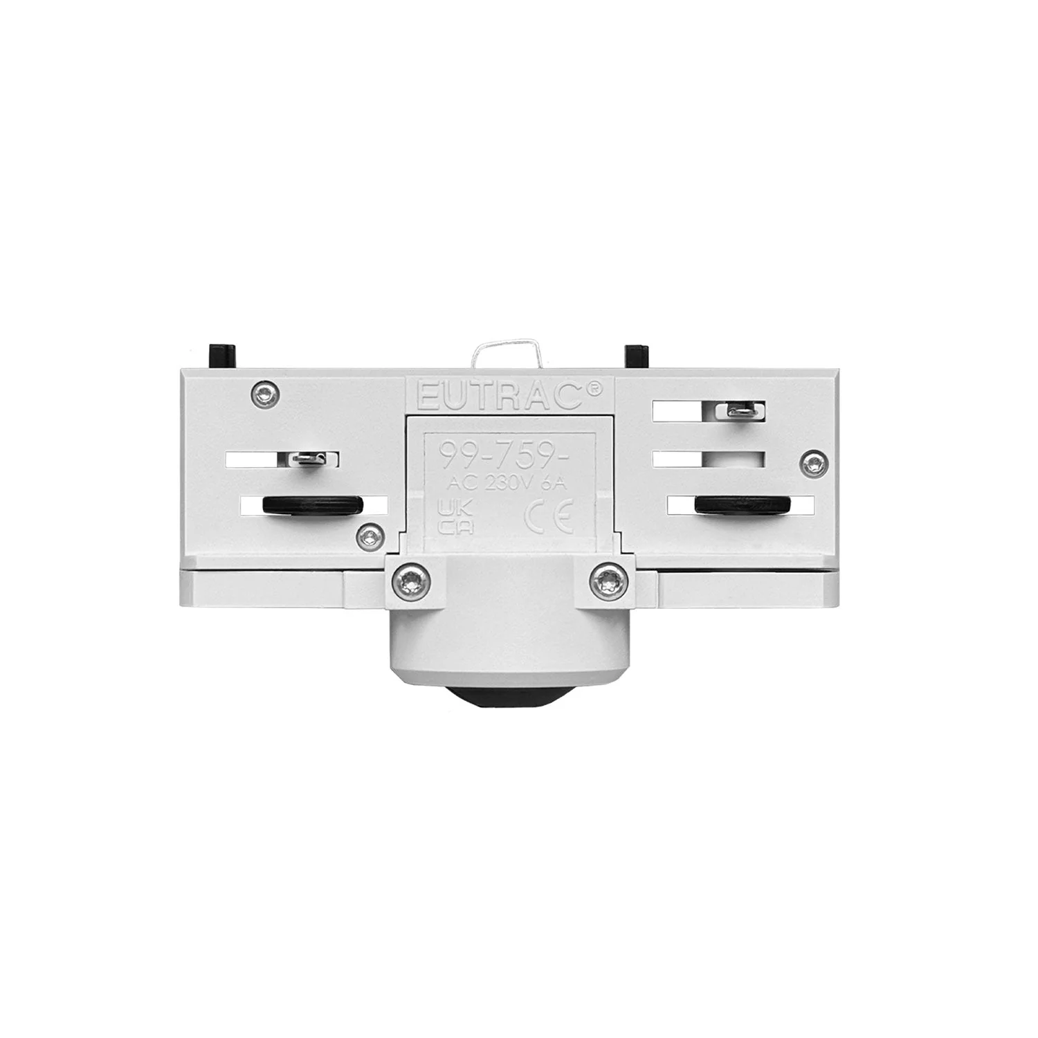 Eutrac-Adapter Weiß für Dreiphasenschiene – für Pendelleuchten