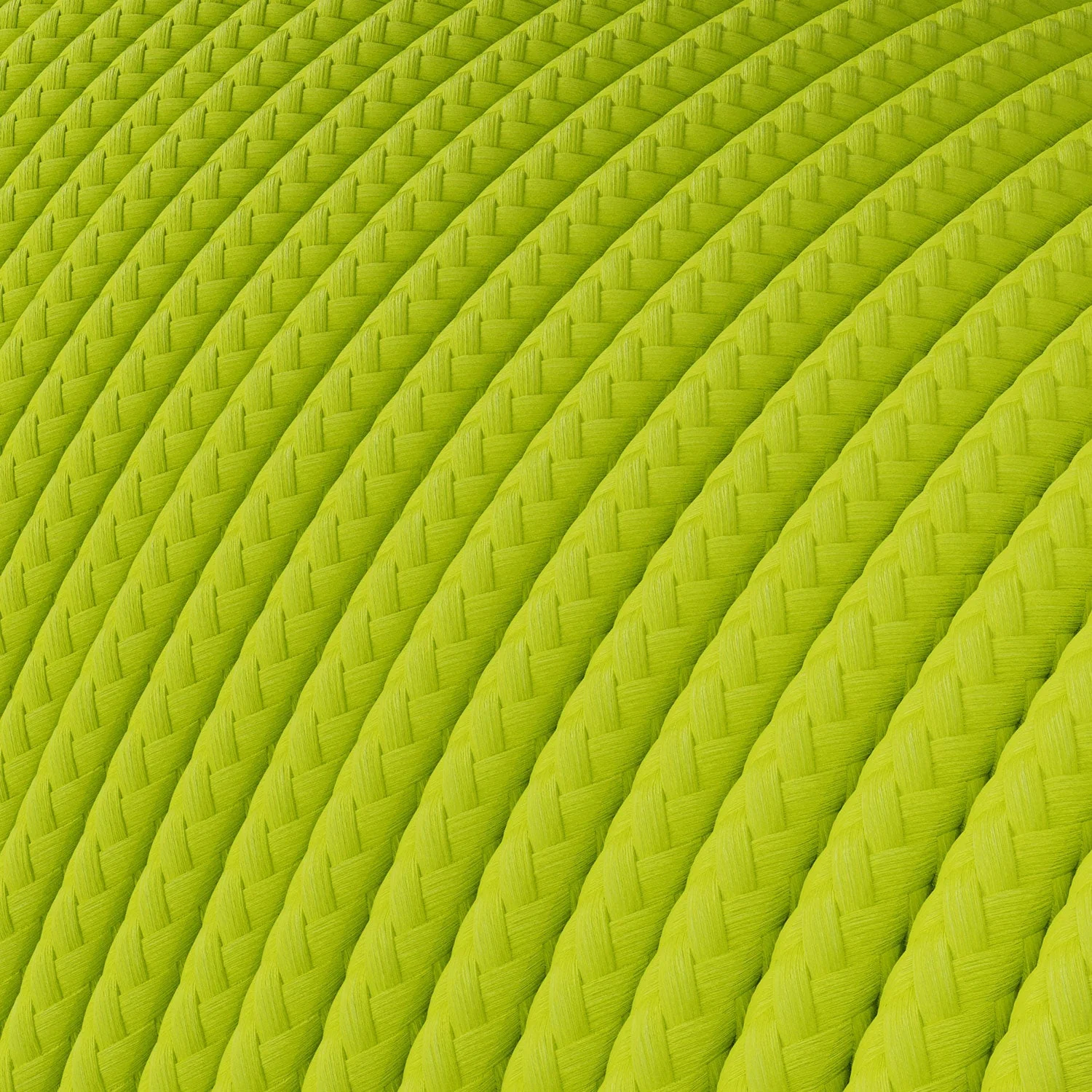 Extra-Niederspannungs-Stromkabel, ummantelt mit gelbem Seideneffektstoff RF10 Neon - Image 2