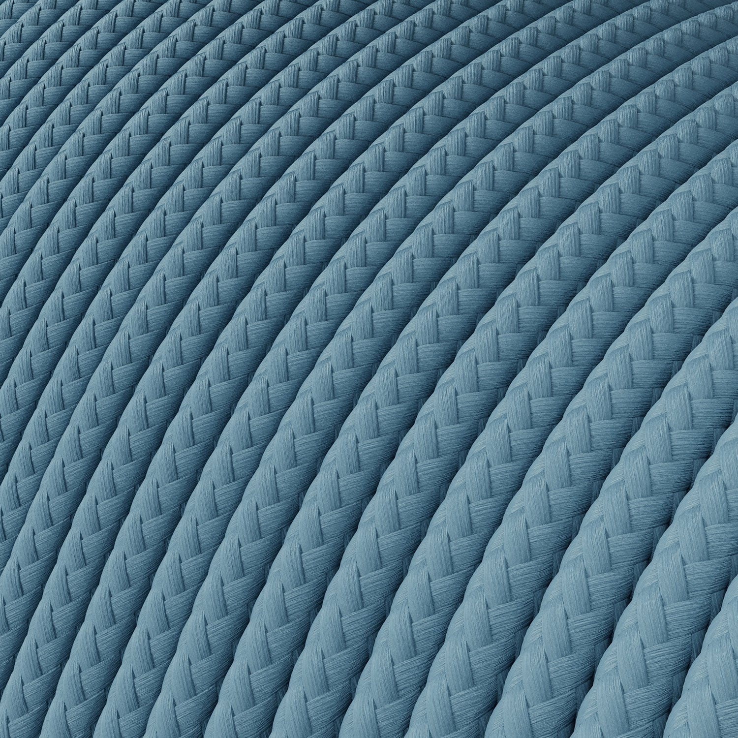 Niederspannungskabel mit Seideneffekt-Stoffüberzug Hellblau RM17 - Image 2