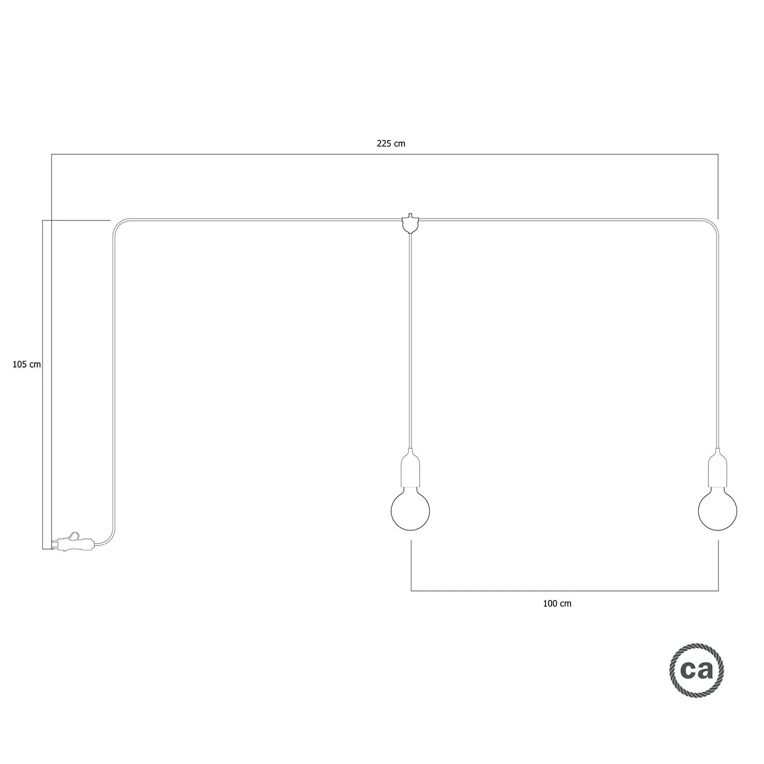 F-Snake Modulair Tragbare Outdoor-Leuchte IP65 mit 2 Lichtpunkten – Senfgelb - Image 5
