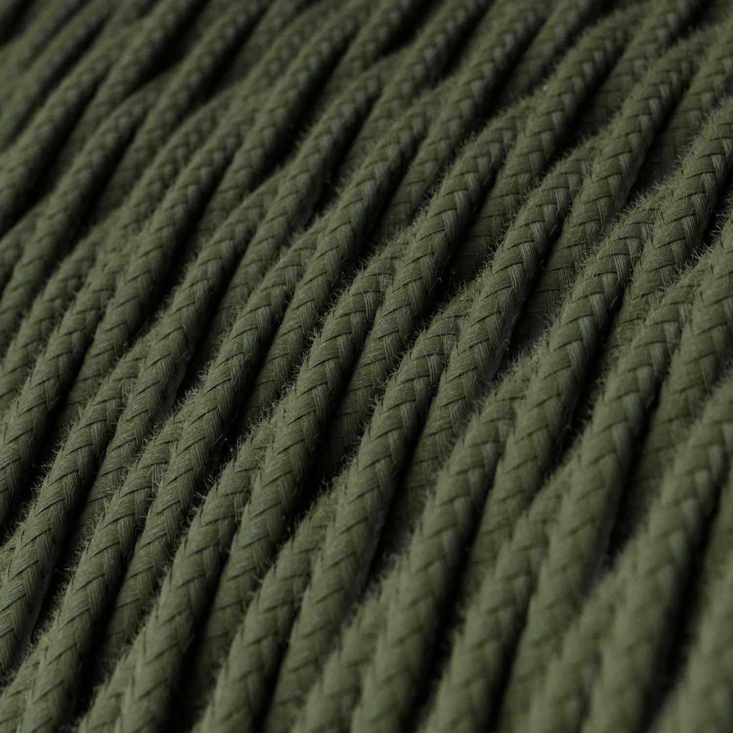 Geflochtenes Baumwollkabel in Salbeigrün – Das Original Creative Cables, für Lampen und Aufputzinstallationen – TC63 - Image 2