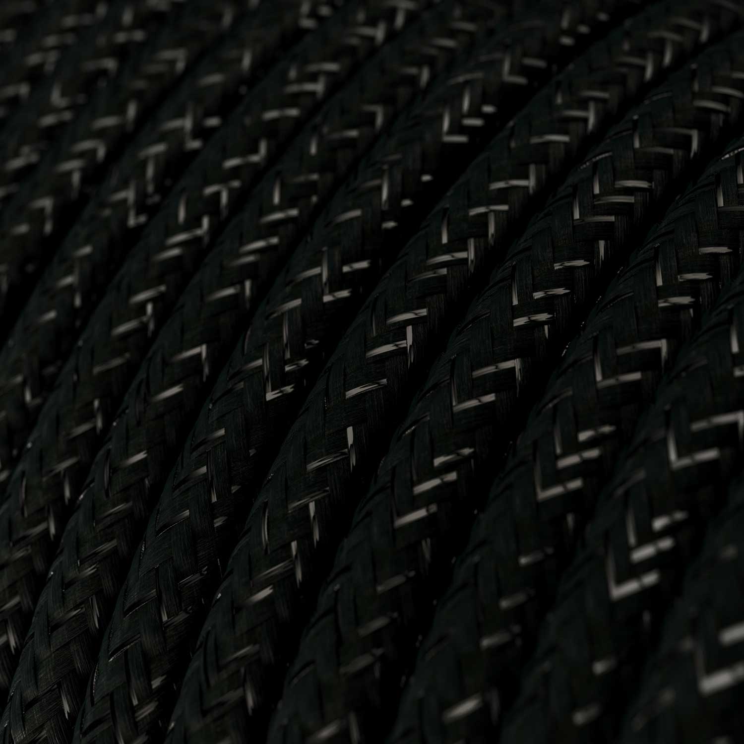 Farbkabel für Beleuchtung Schwarz-Glitzer Carbon – Das Original von Creative Cables für Ihre einzigartigen Lampen – RL04 - Image 2