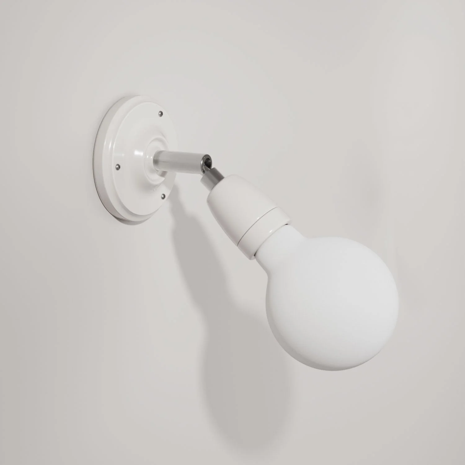 Fermaluce 90° Color, der schwenkbare Porzellan-Lichtpunkt für Wand oder Decke – Weiß