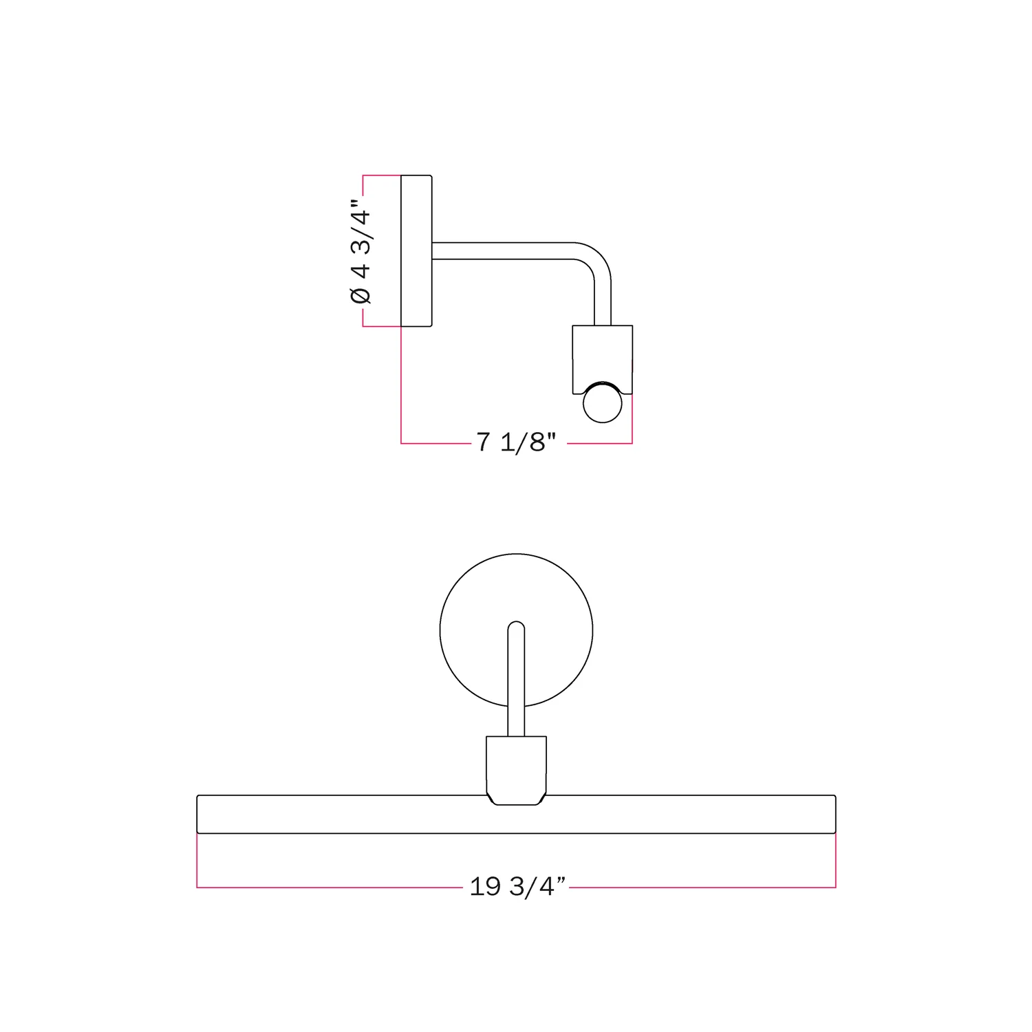 Fermaluce Esse14, Metall-Wandleuchte mit gebogenem Ausleger - Weiß - Image 4
