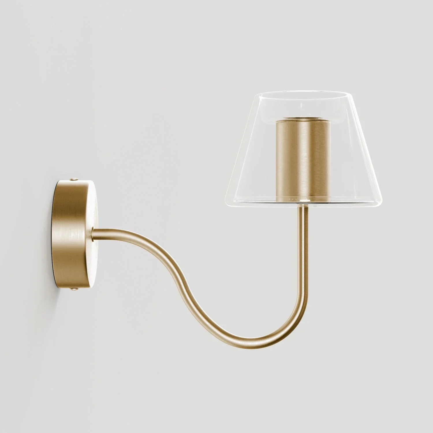 Fermaluce Ghost Wandleuchte mit S-förmiger Verlängerung – Gebürstete Bronze - Image 4
