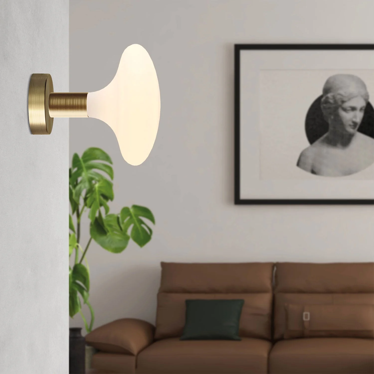 Fermaluce-Lampe aus Metall mit Idra-Leuchtmittel – Satiniertes Bronze - Image 2